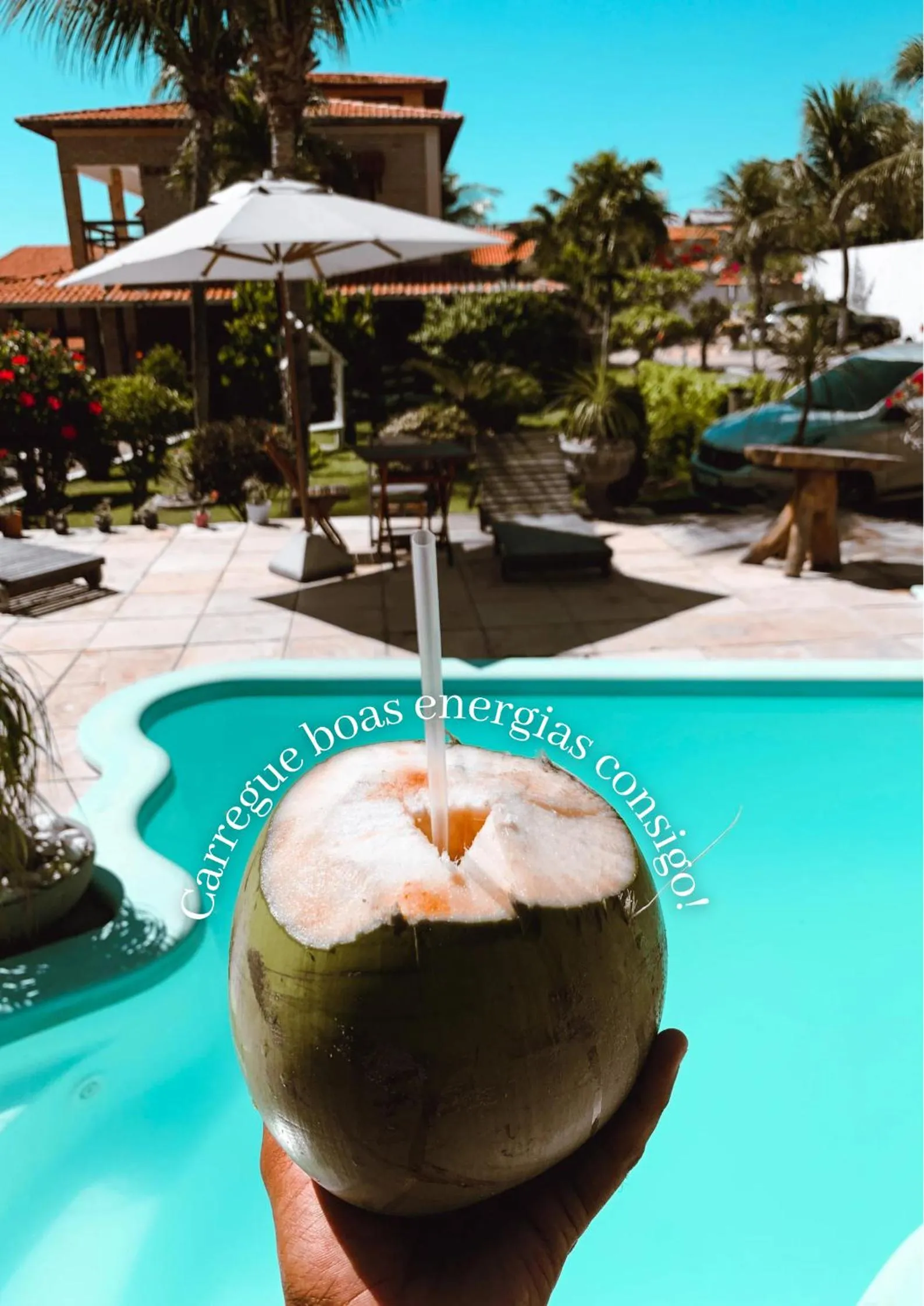 Pool view in Pousada La Goduria