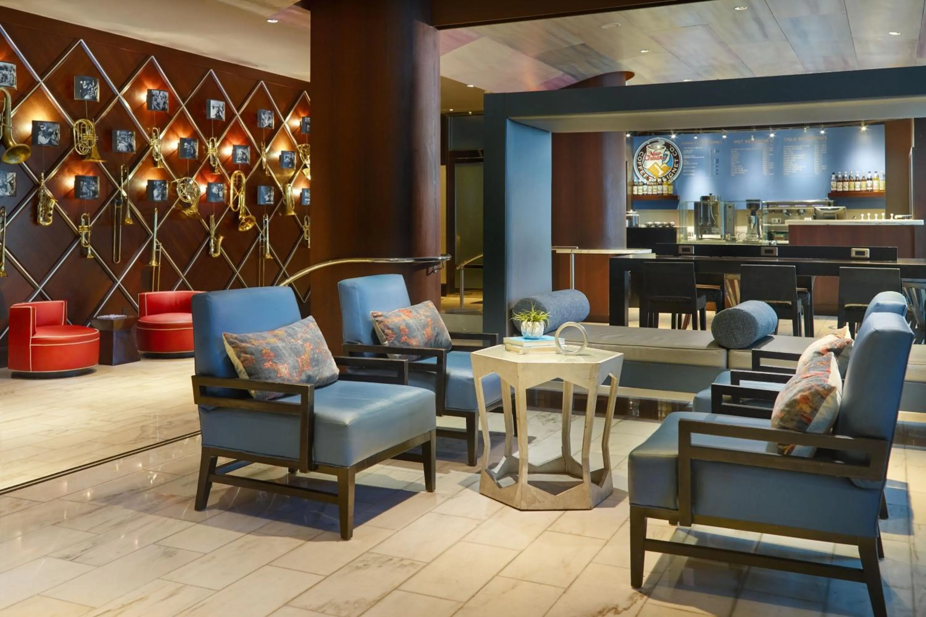 Lobby or reception in Renaissance New Orleans Pere Marquette French Quarter Area Hotel