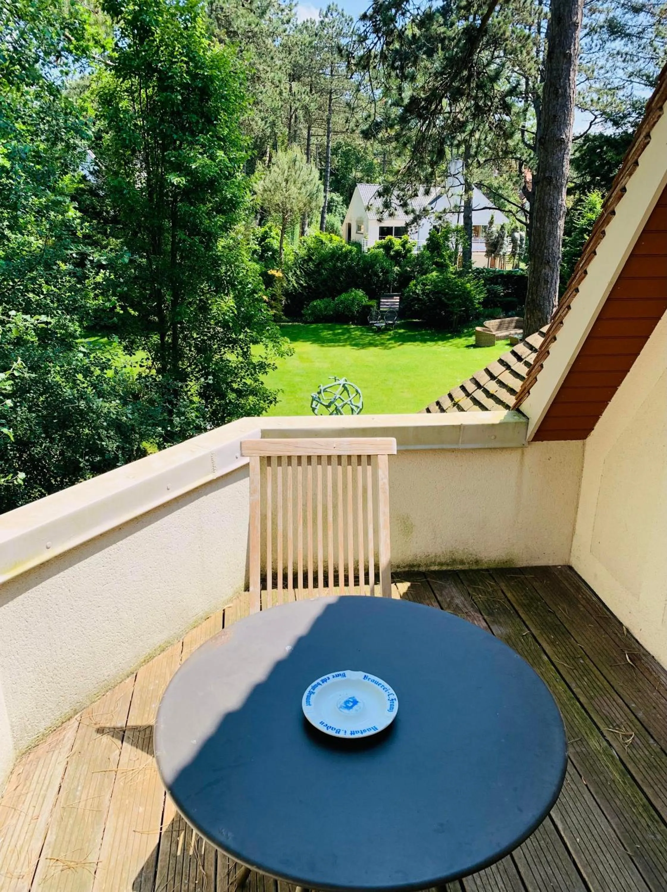 Balcony/Terrace in Demeure d'Hôtes Haec Otia