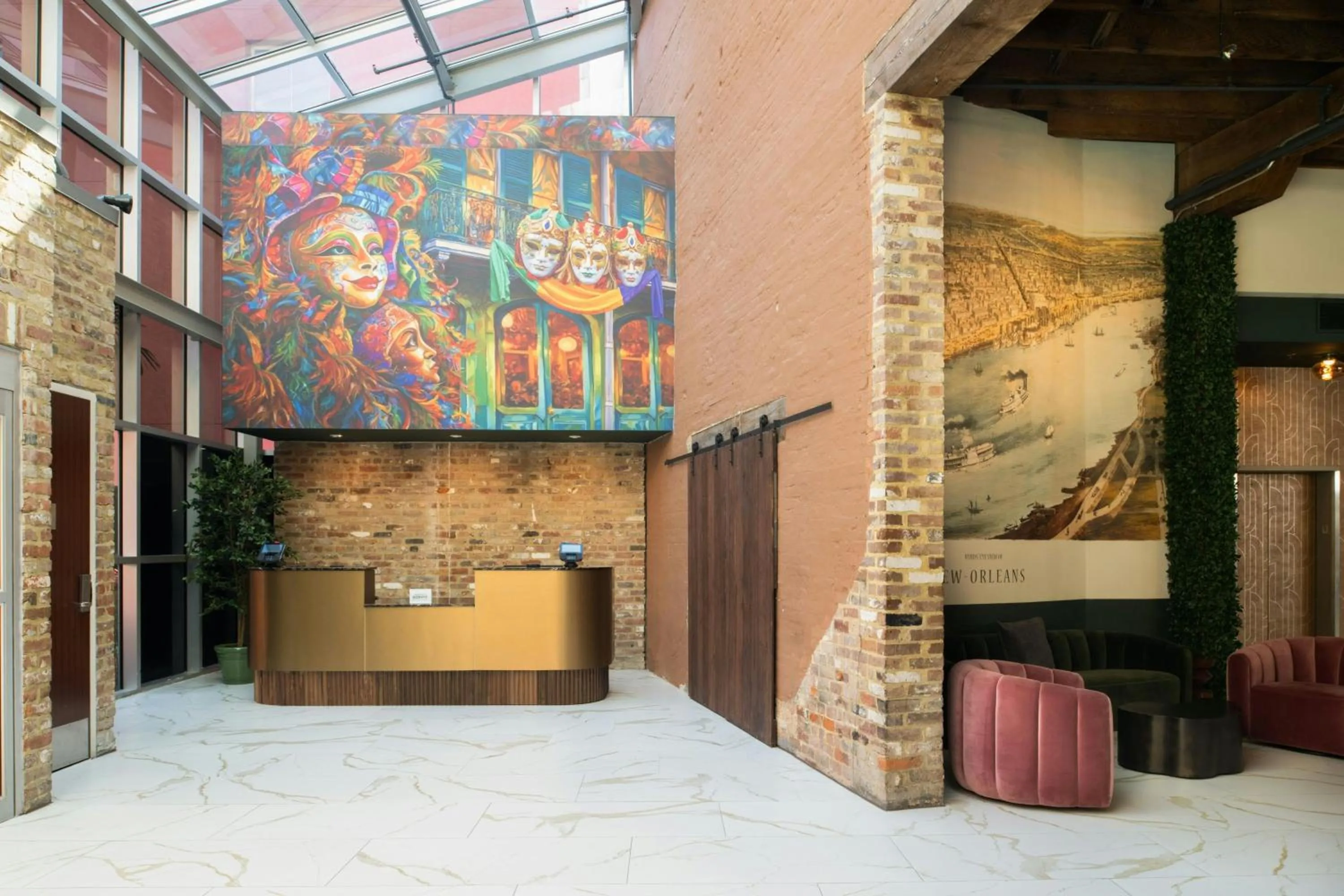 Lobby or reception in Courtyard by Marriott New Orleans Warehouse Arts District