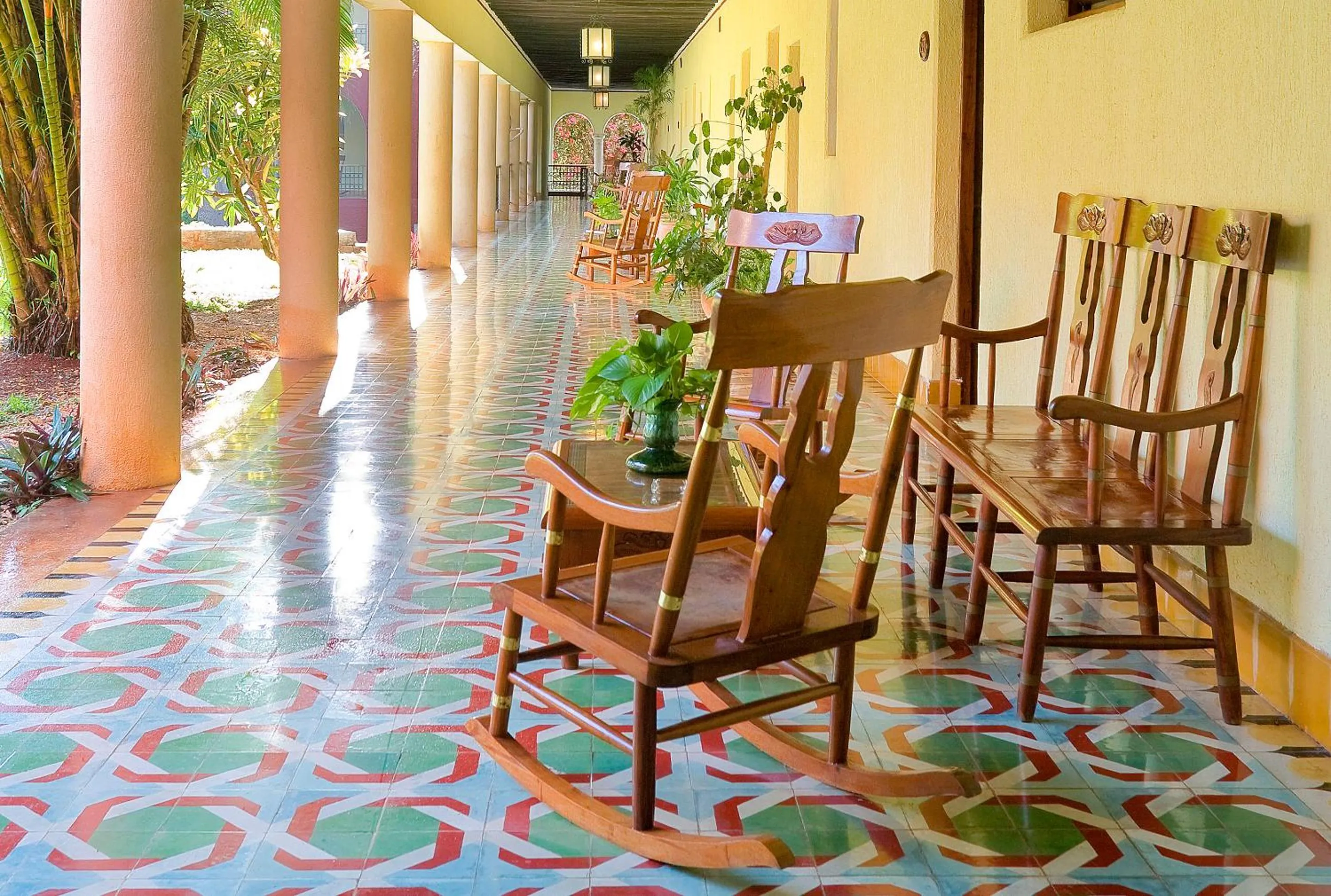 Balcony/Terrace in Hacienda Uxmal Plantation & Museum