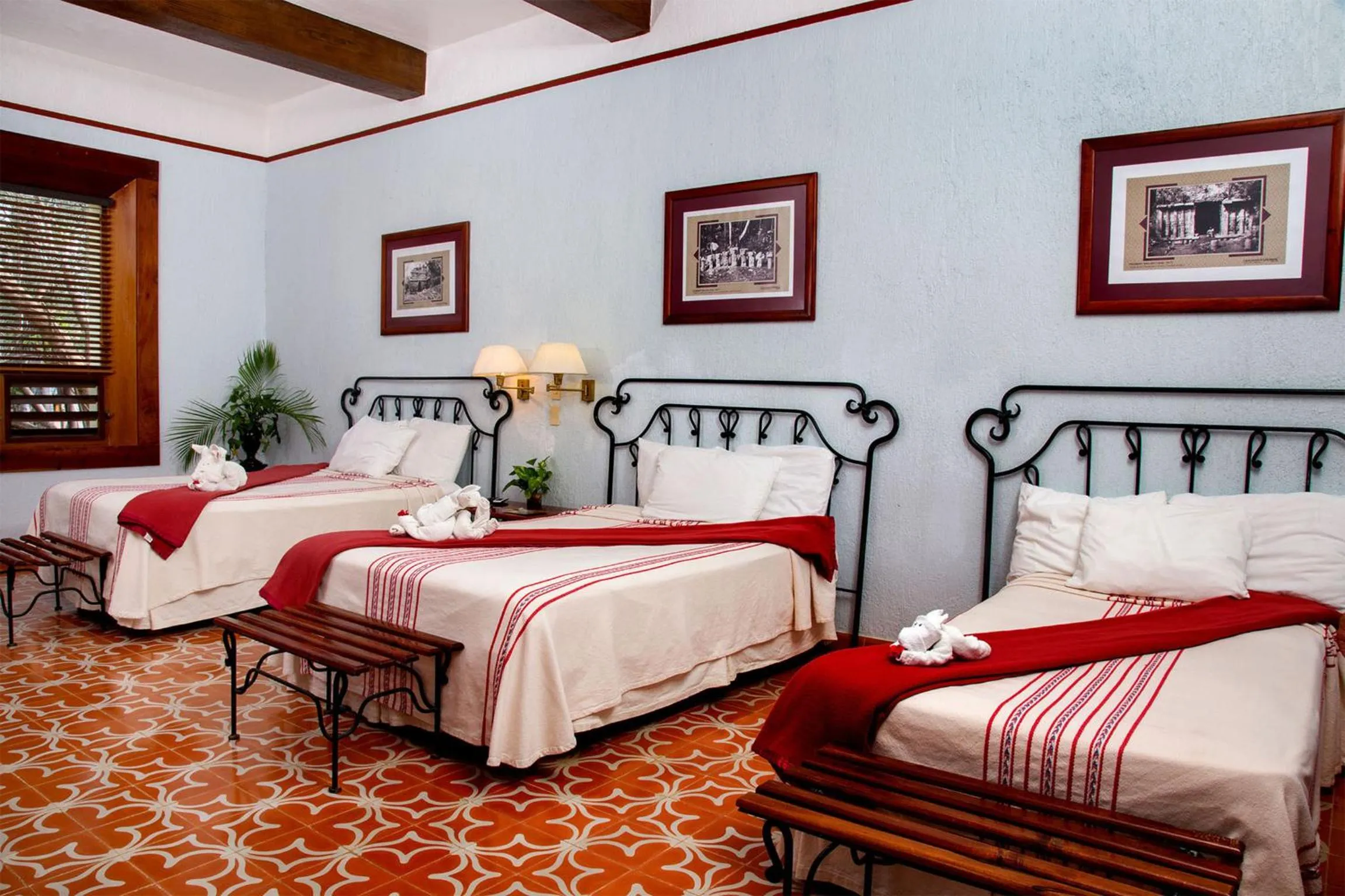 Photo of the whole room, Bed in Hacienda Uxmal Plantation & Museum