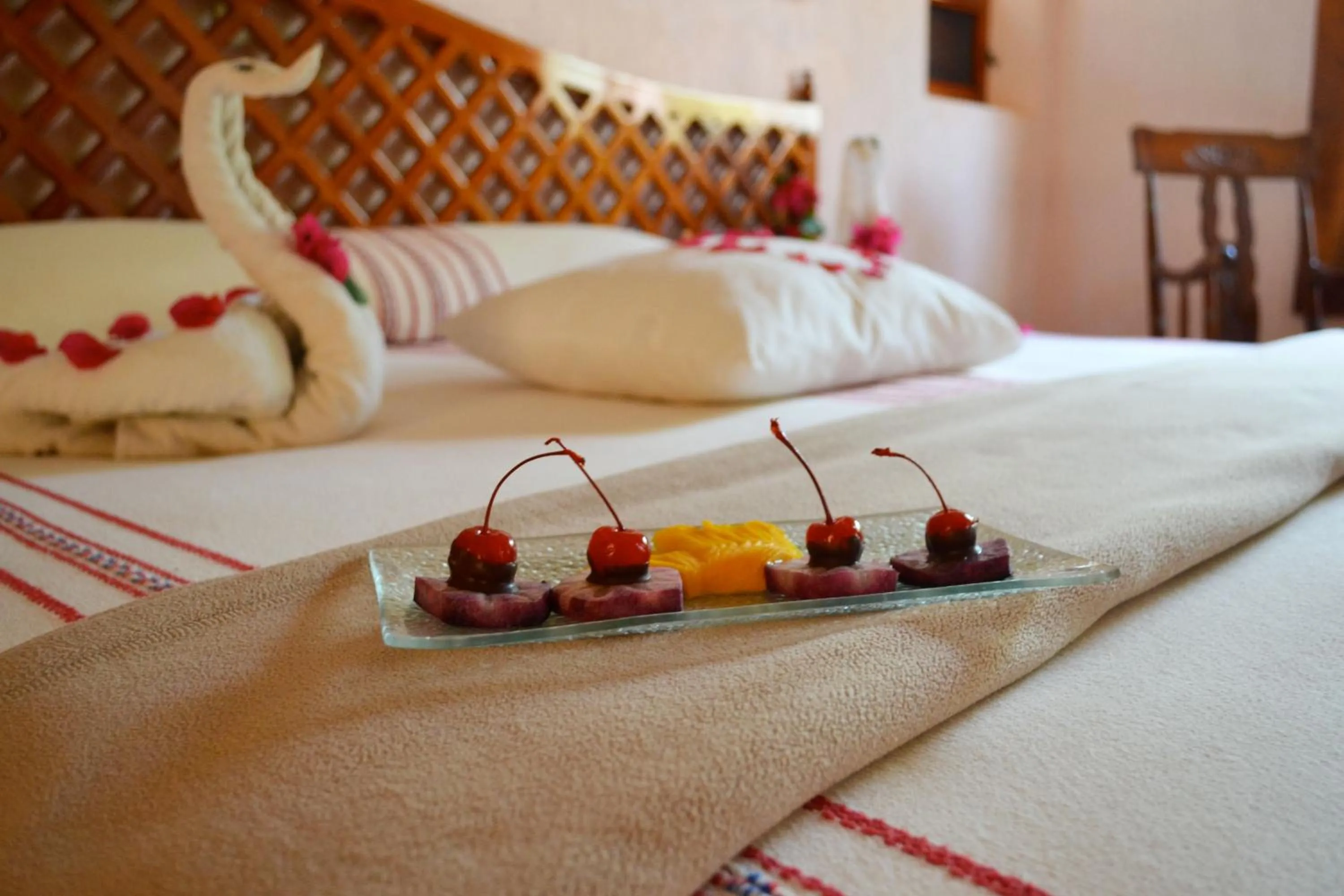 Decorative detail, Bed in Hacienda Uxmal Plantation & Museum