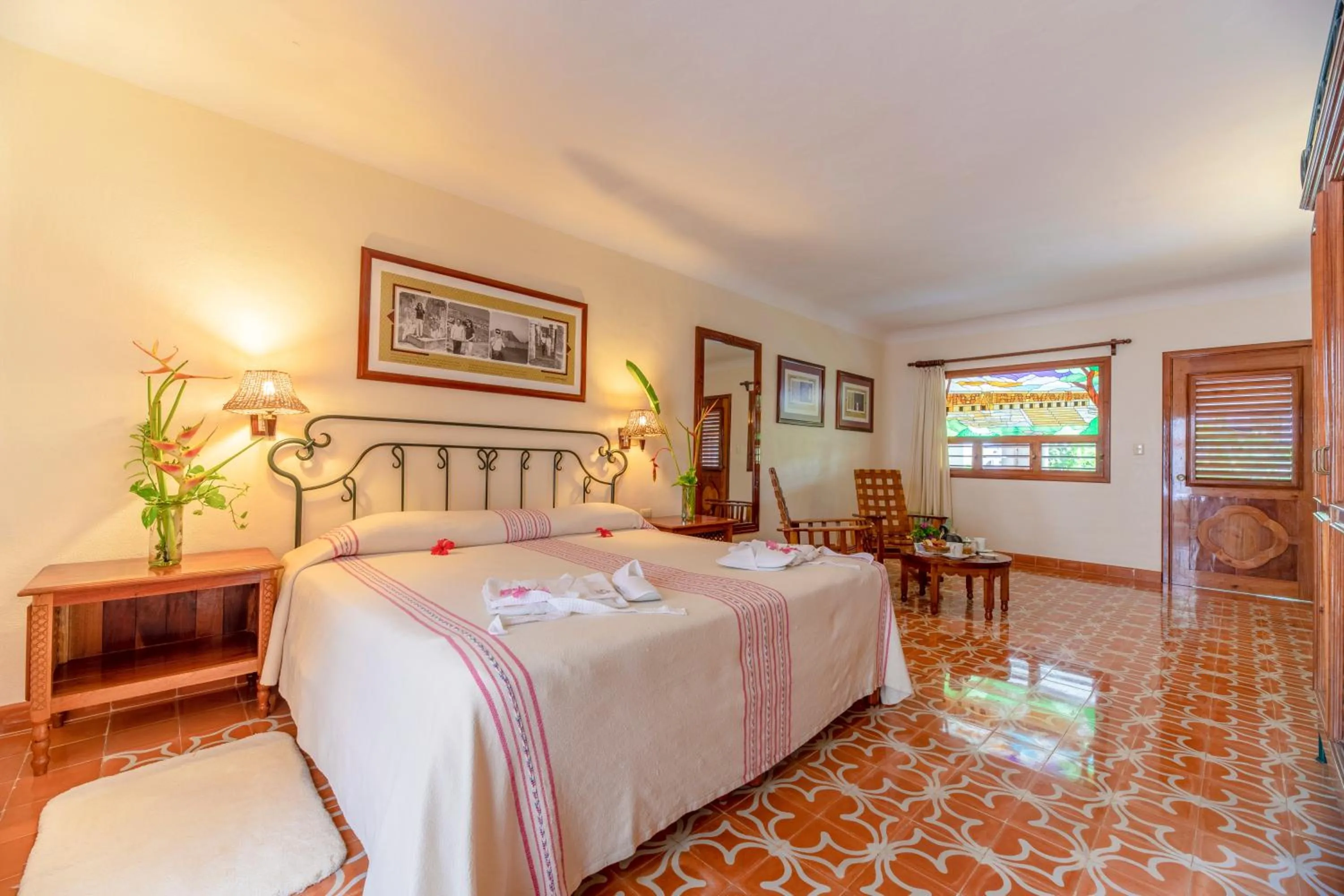 Photo of the whole room, Bed in Hacienda Uxmal Plantation & Museum
