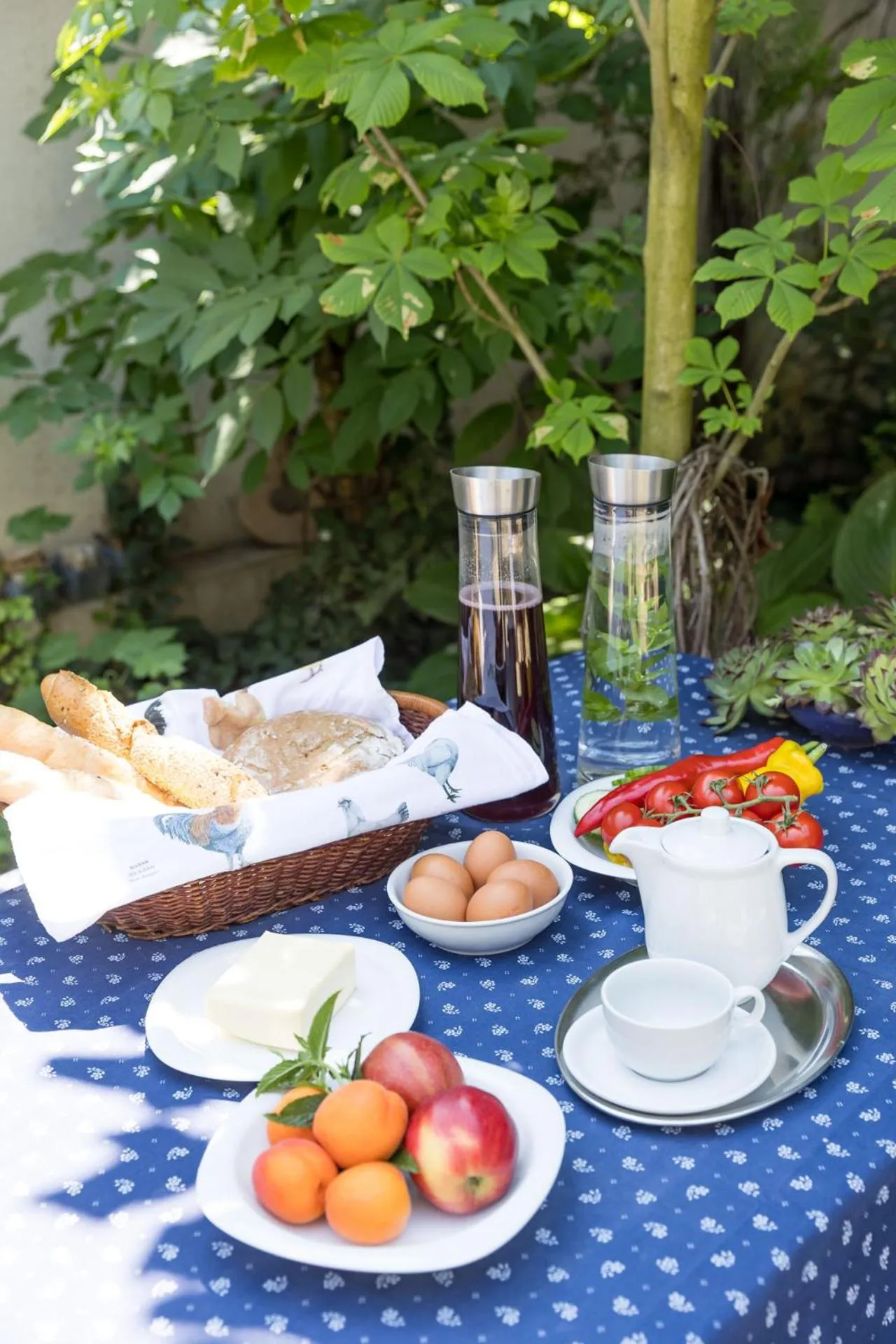 Garden in Ferienherbergen S & J Zeisz