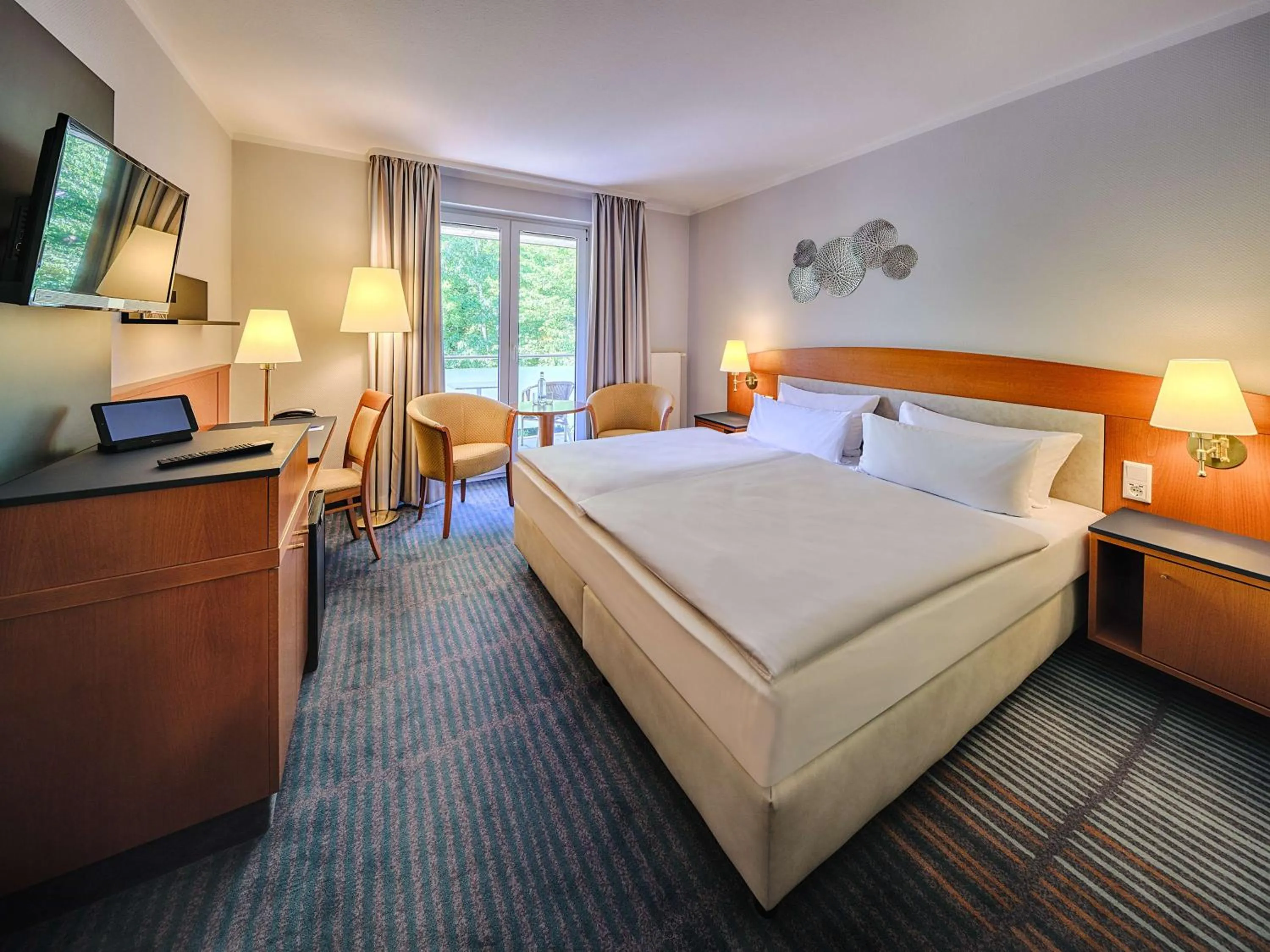 Bedroom, Bed in Dorint Seehotel Binz-Therme