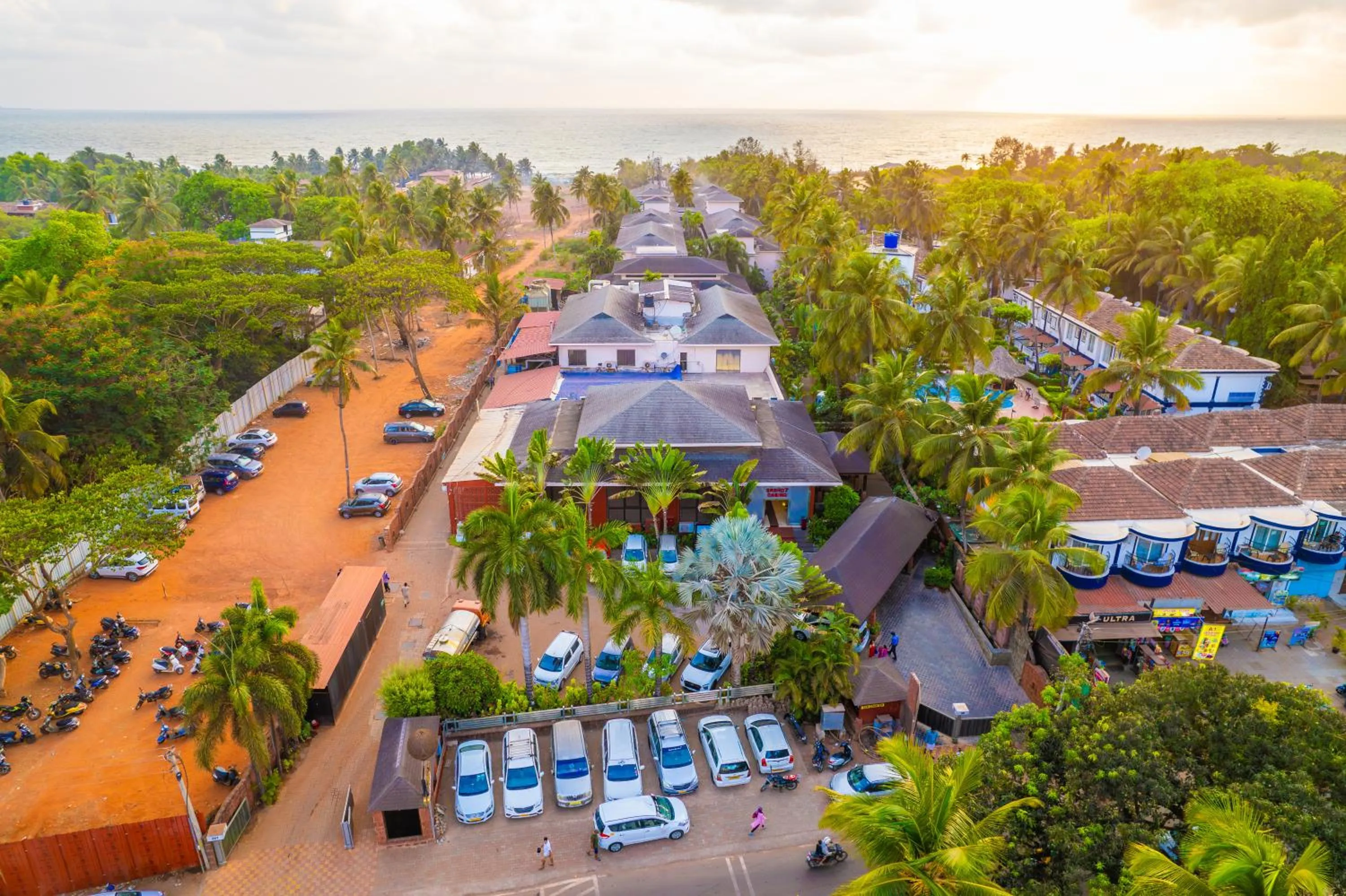 Parking in O Hotel Goa, Candolim Beach
