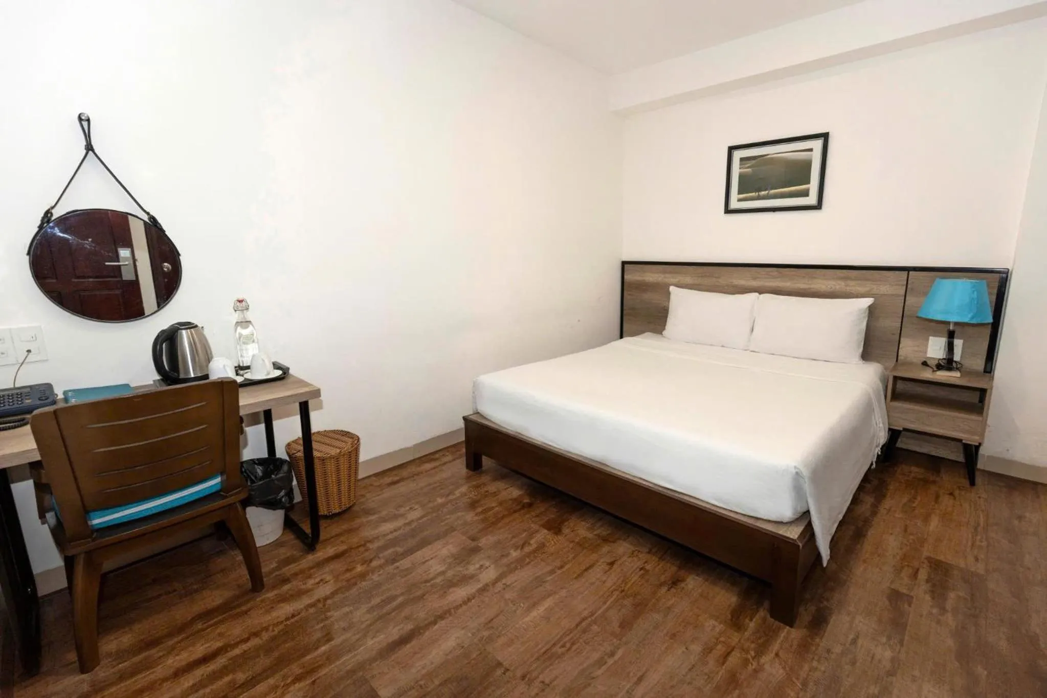 Bed in Golden Lotus Hotel