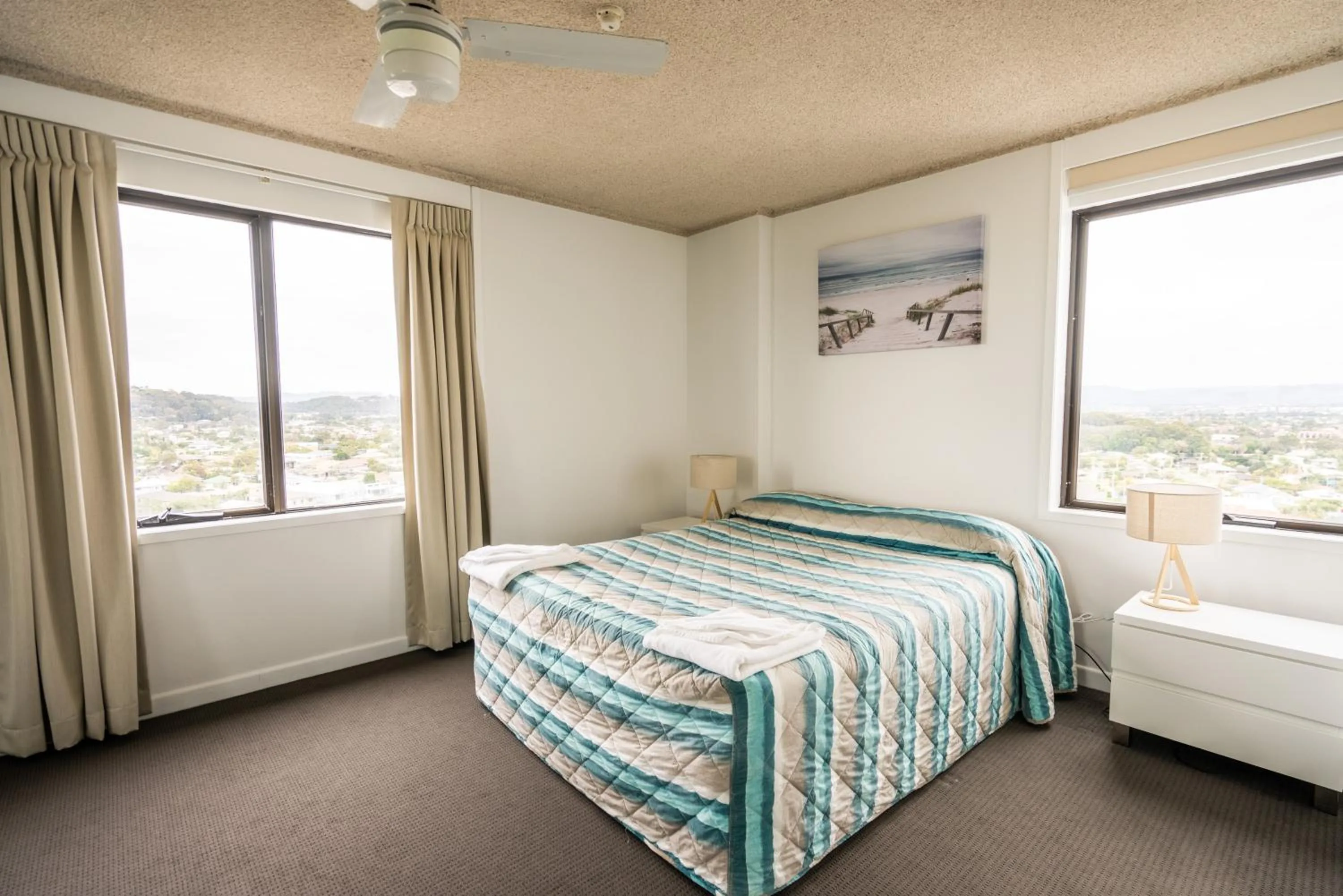 Bedroom, Bed in Horizons Holiday Apartments - OFFICIAL