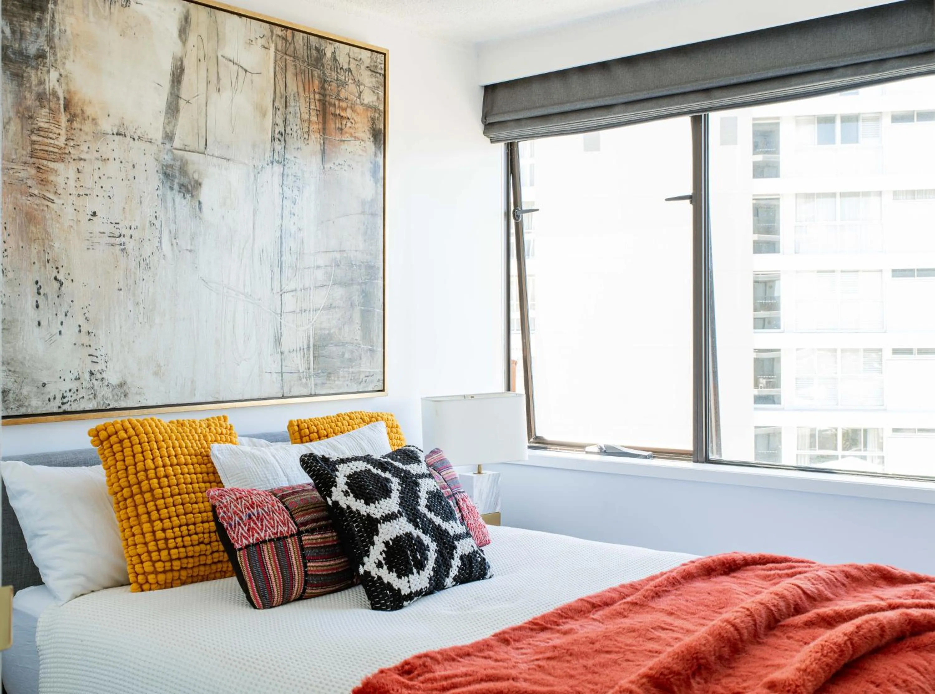 Bedroom, Bed in Horizons Holiday Apartments - OFFICIAL