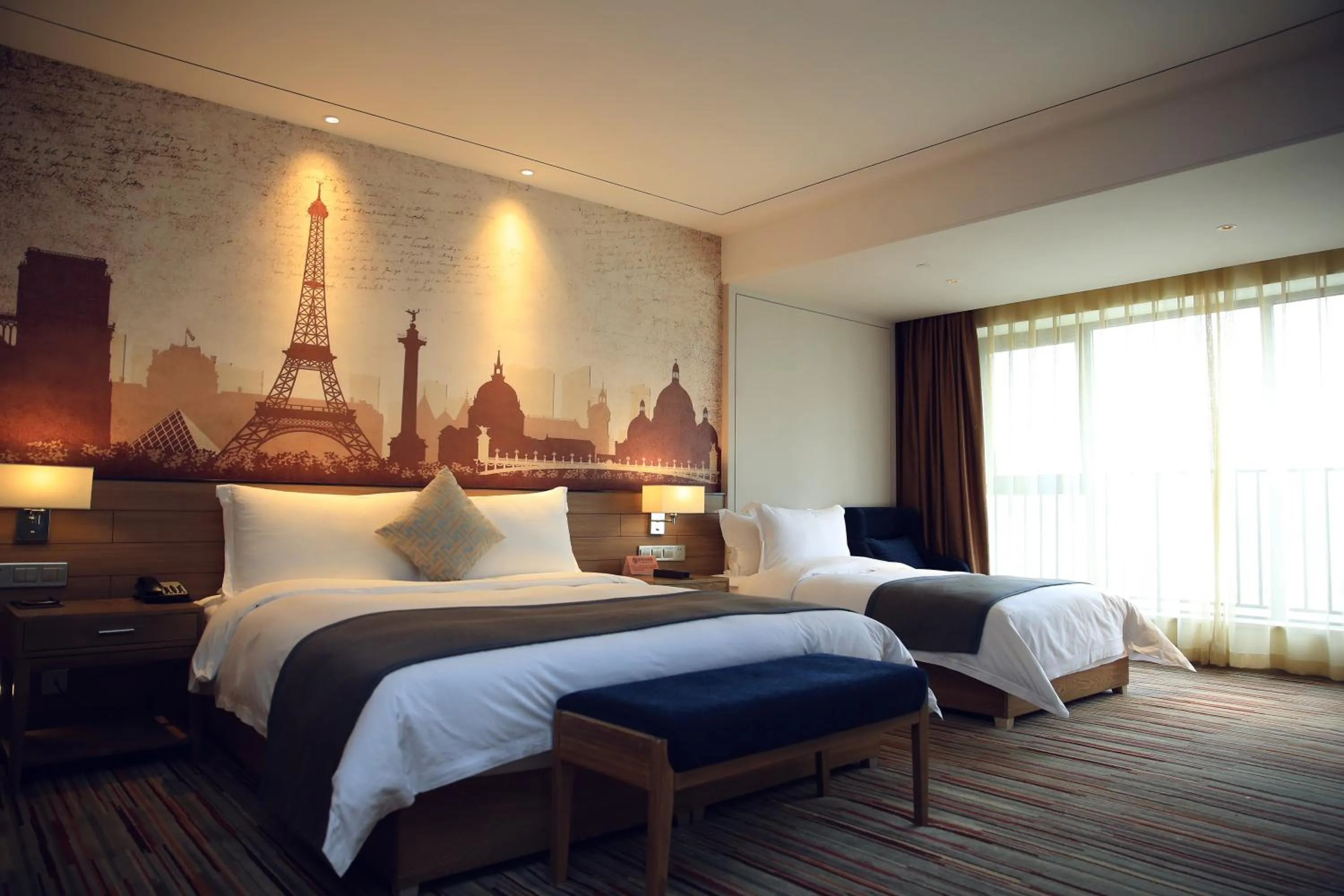 Bed in Chengdu Prolit Hotel