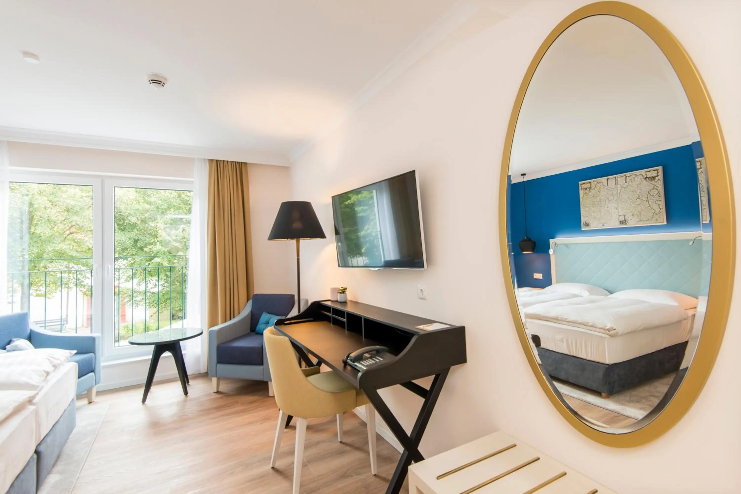 Decorative detail, Bed in Boutique-Hotel Zur alten Post