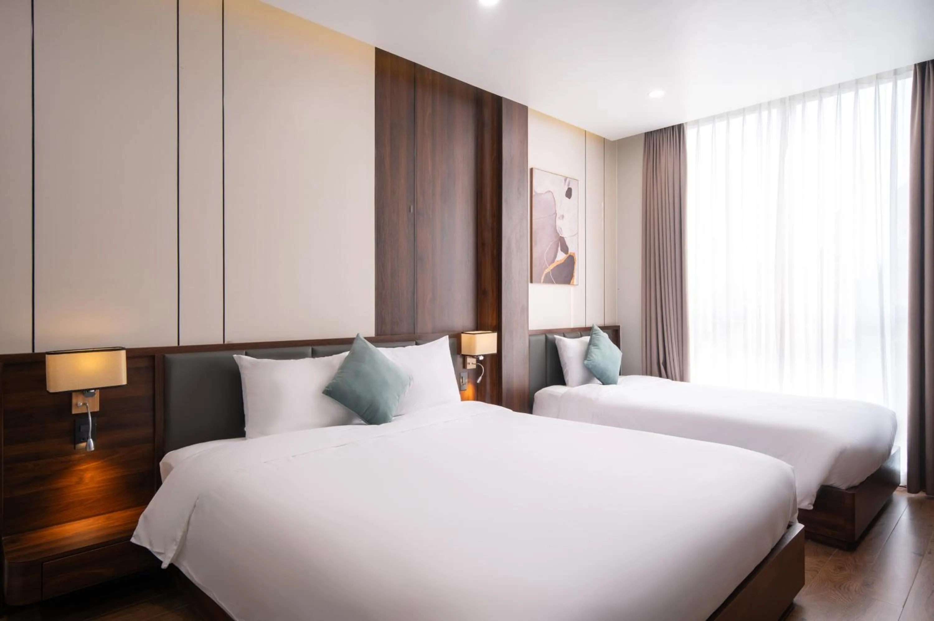 Bed in Eden Hue Hotel