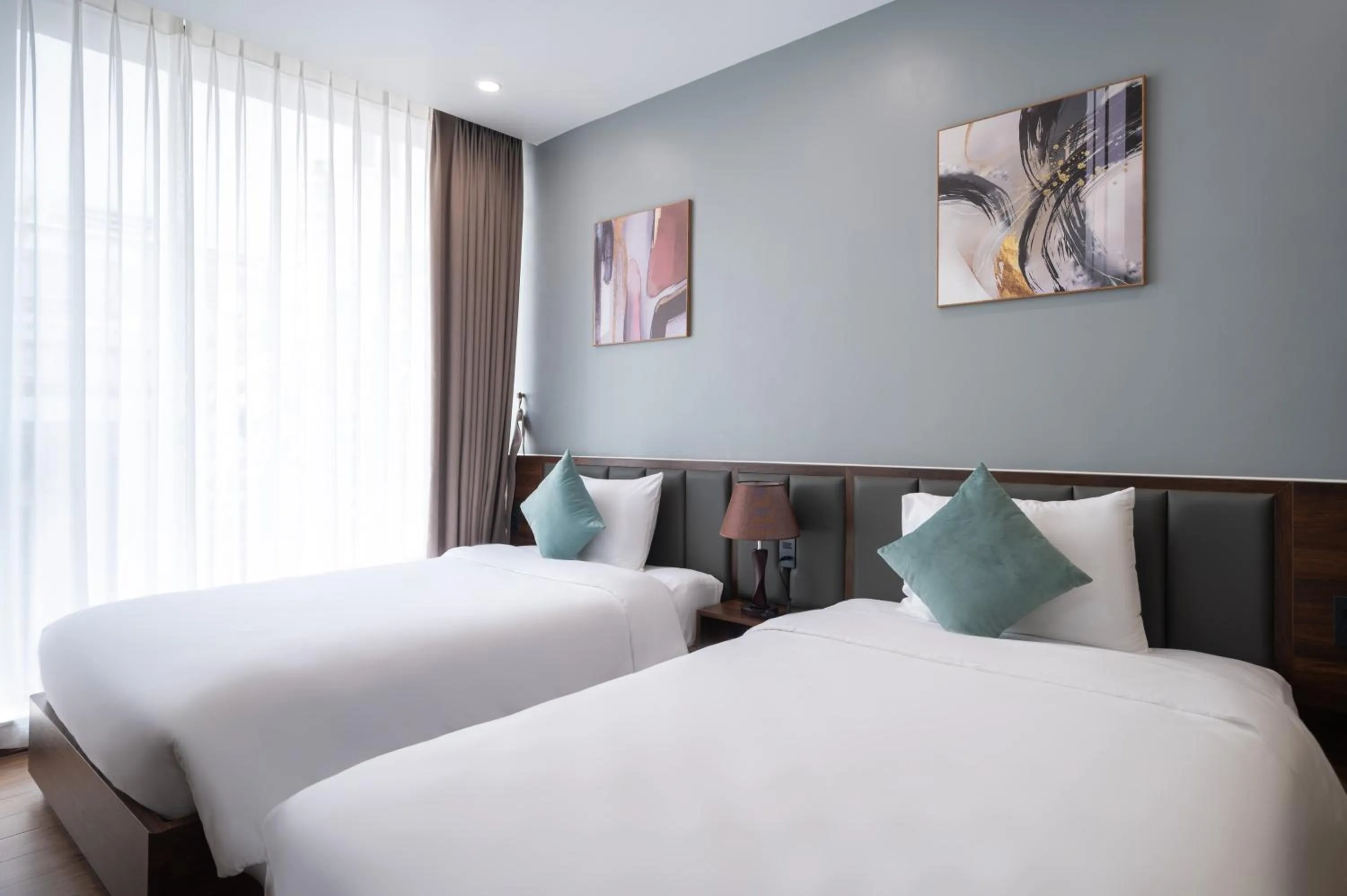 Bed in Eden Hue Hotel