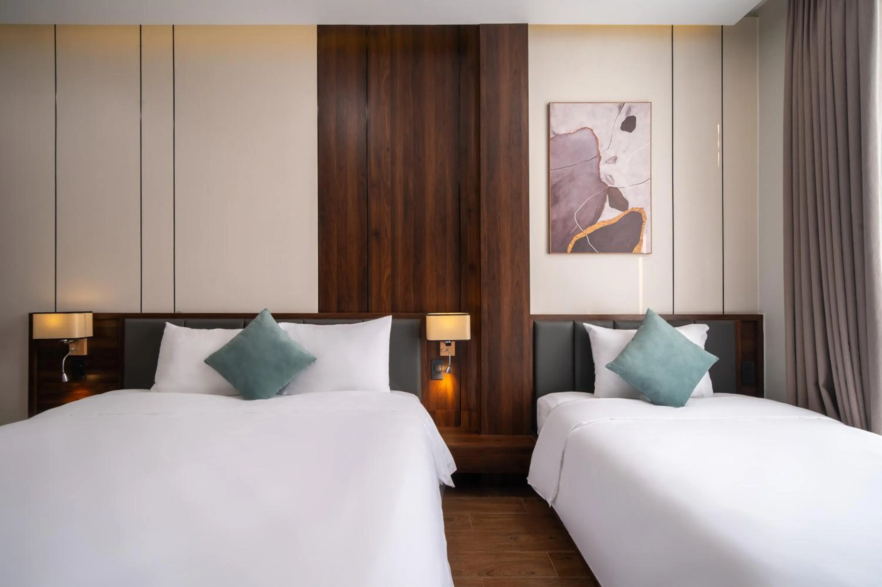 Bed in Eden Hue Hotel