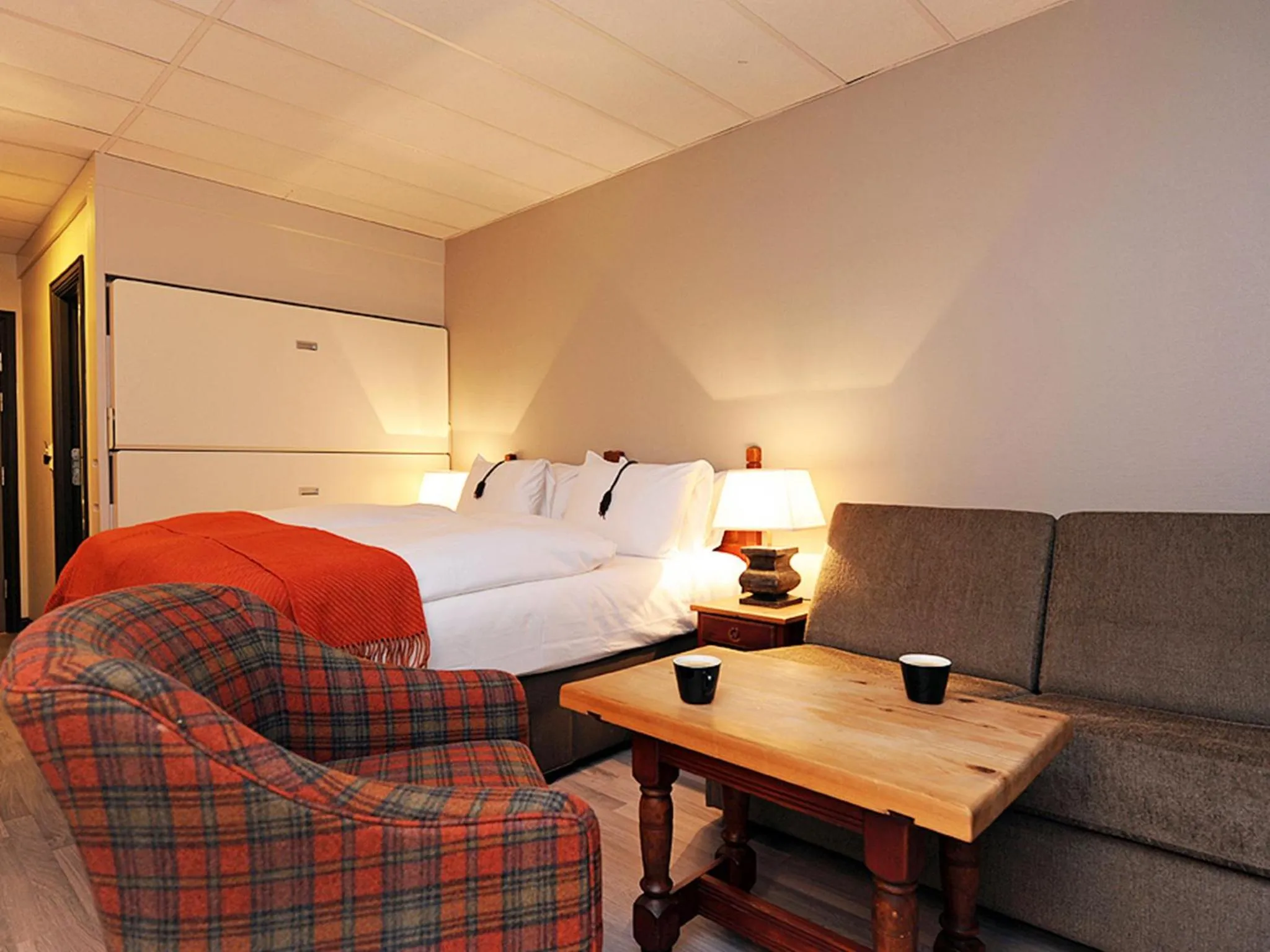 Bed in Hunderfossen Hotel & Resort