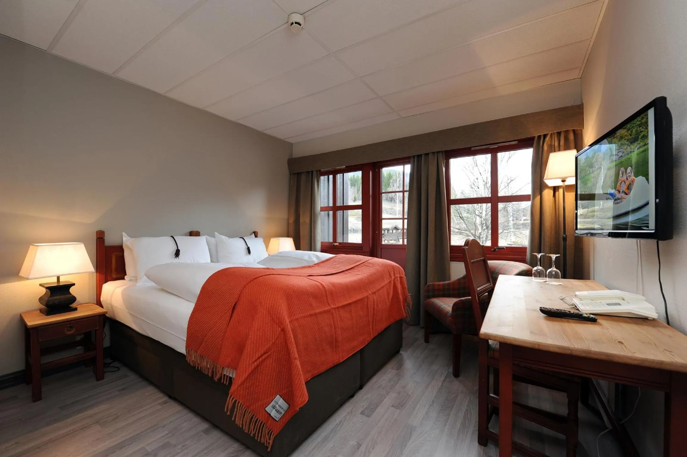 Bedroom, Bed in Hunderfossen Hotel & Resort