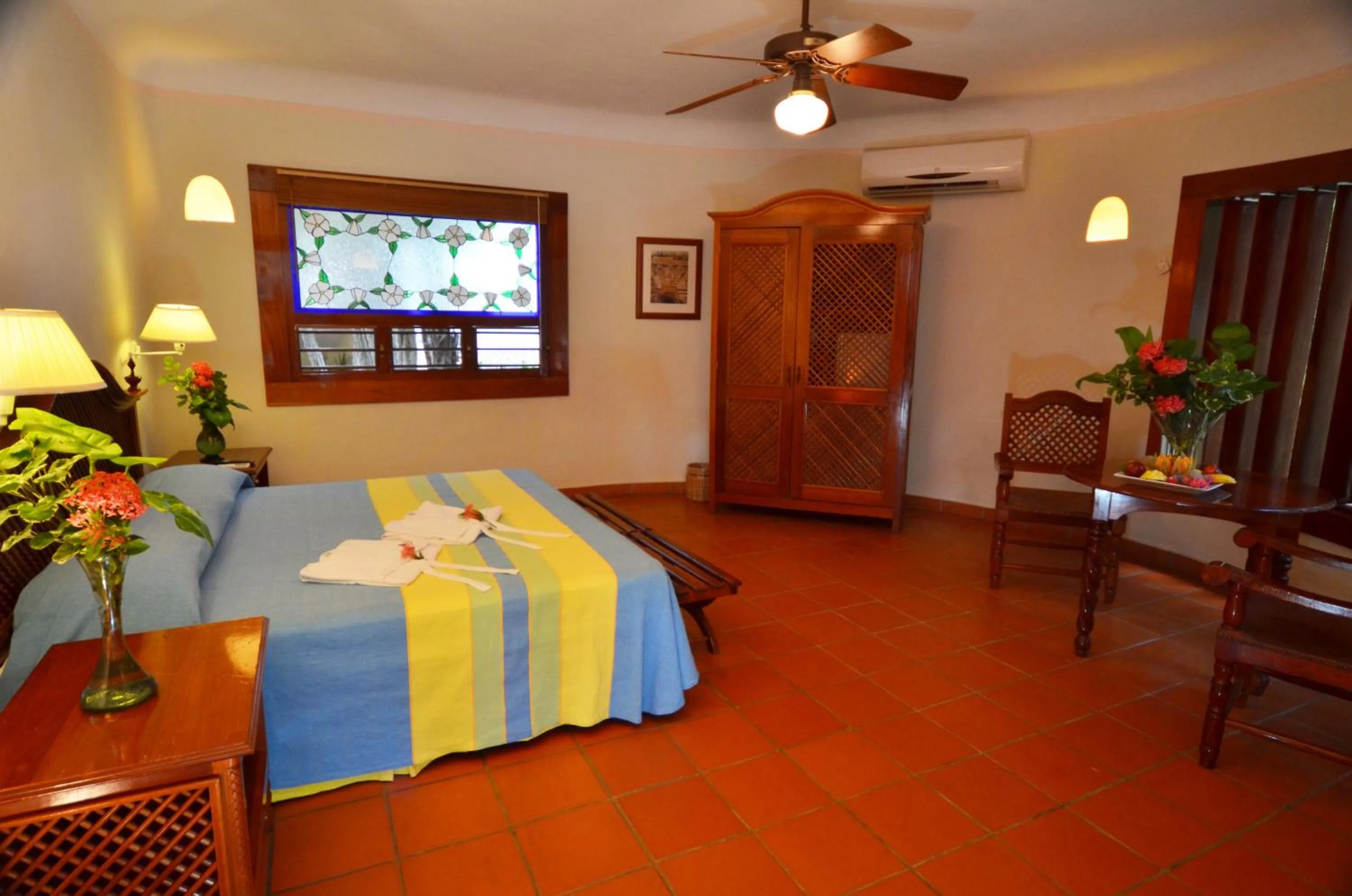 Bed in The Lodge At Uxmal