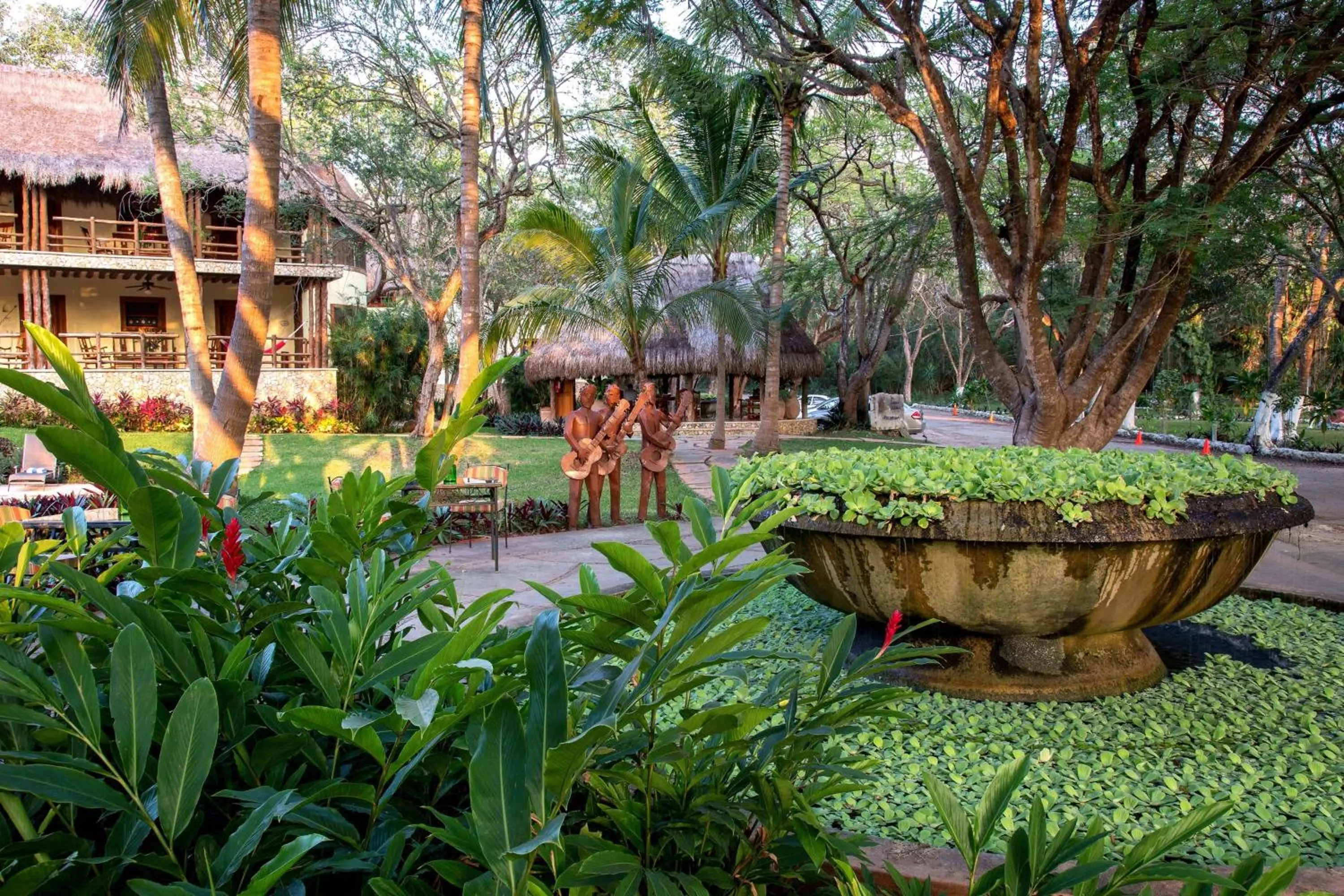 Patio in The Lodge At Uxmal