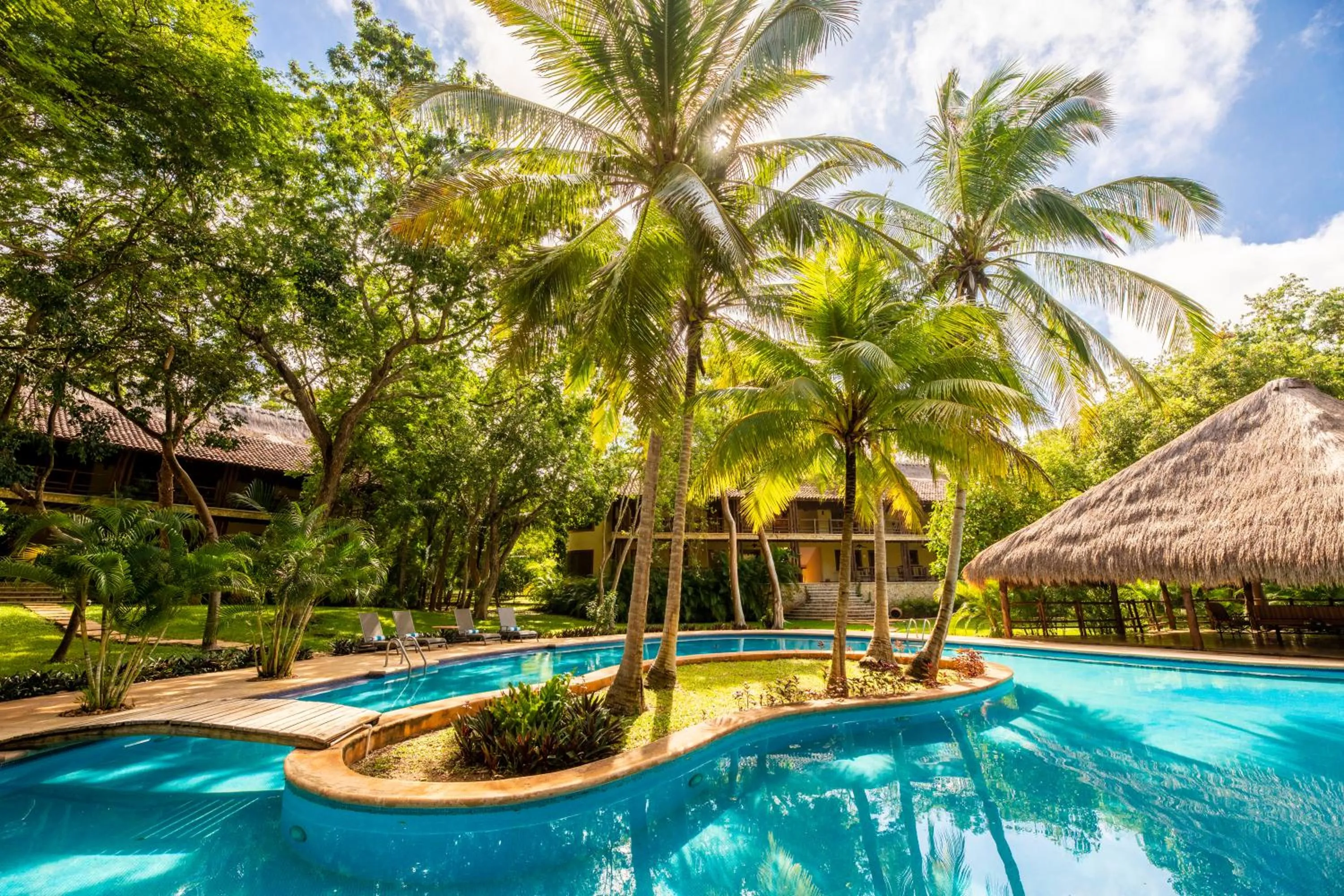 Pool view in The Lodge At Uxmal