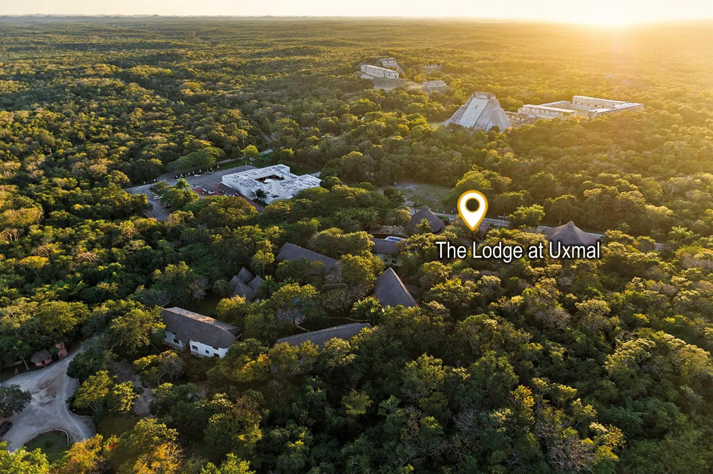 Bird's eye view in The Lodge At Uxmal