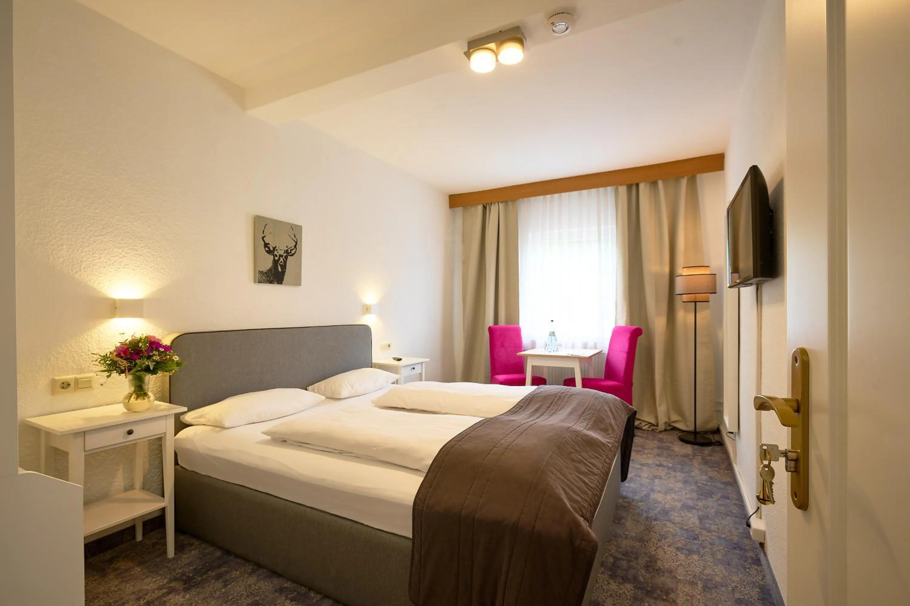 Photo of the whole room, Bed in Landgasthof Hirsch