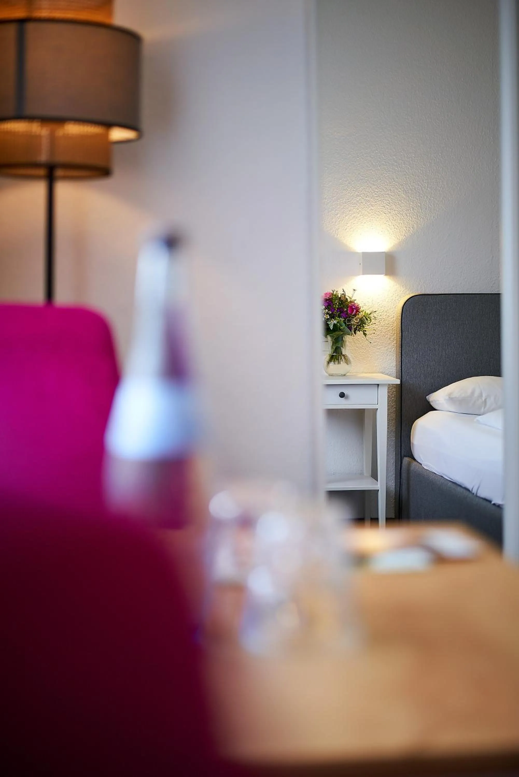 Decorative detail, Bed in Landgasthof Hirsch