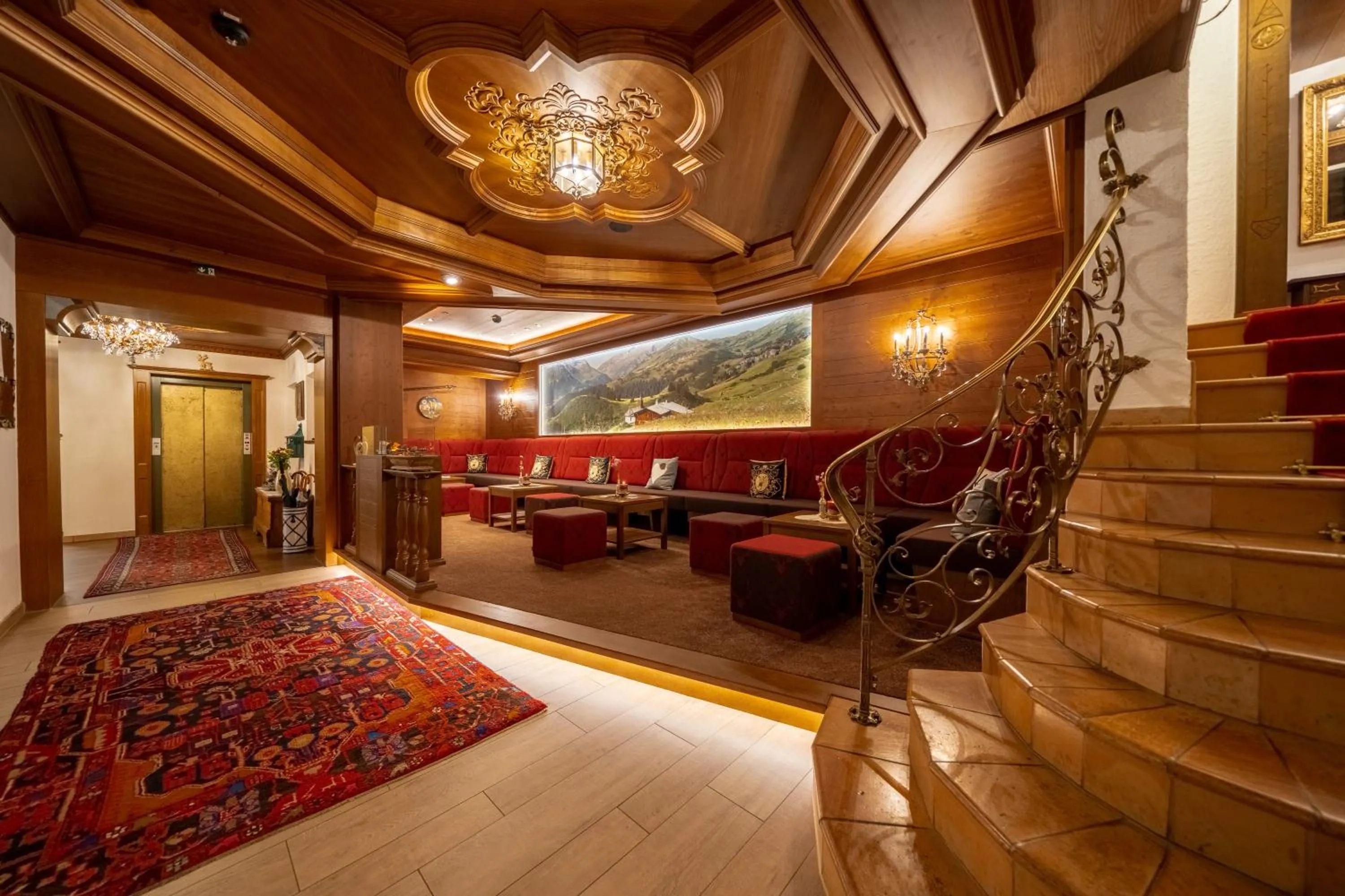 Lounge or bar in Hotel Jagdhaus Monzabon