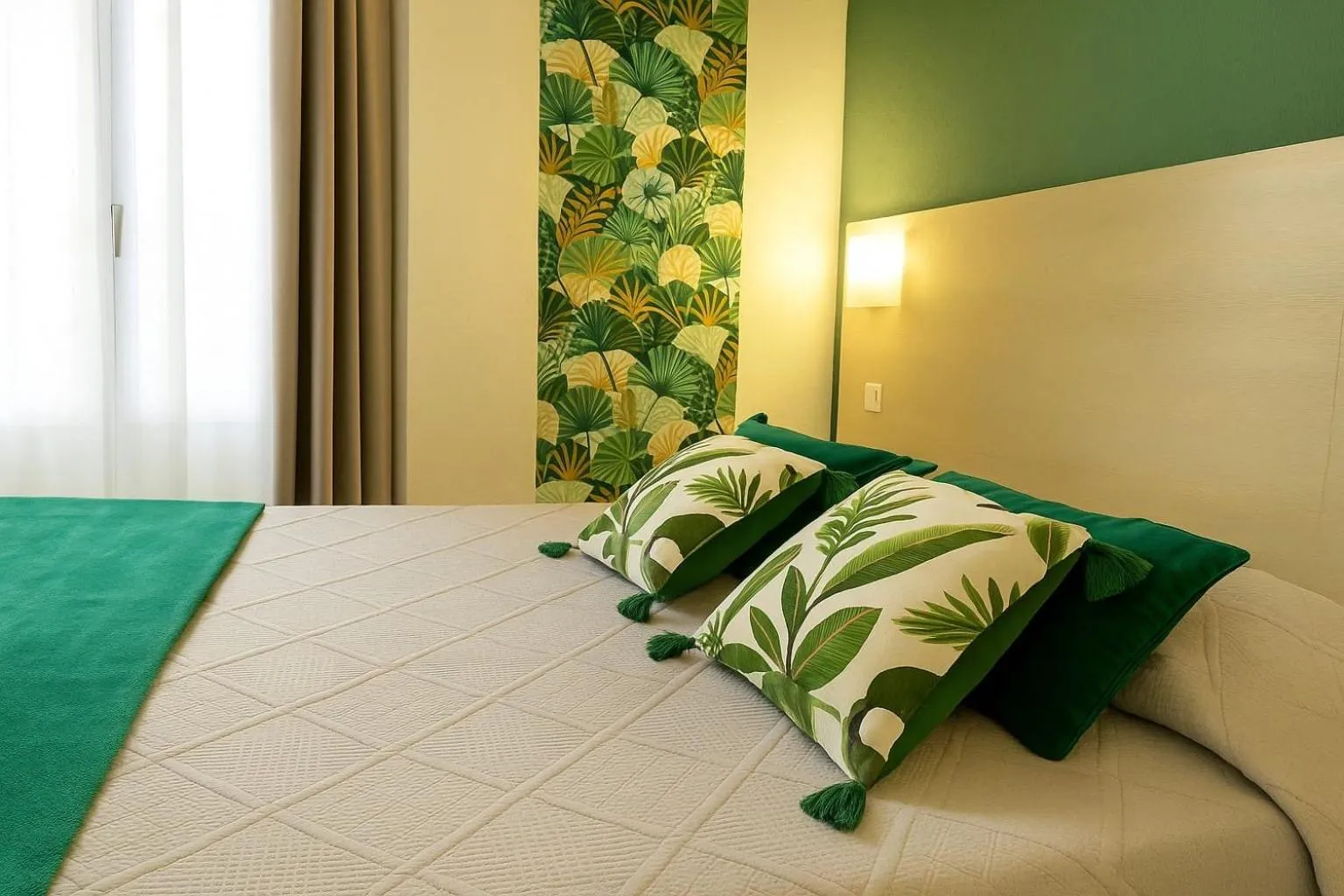 Bed in Hotel Parisien