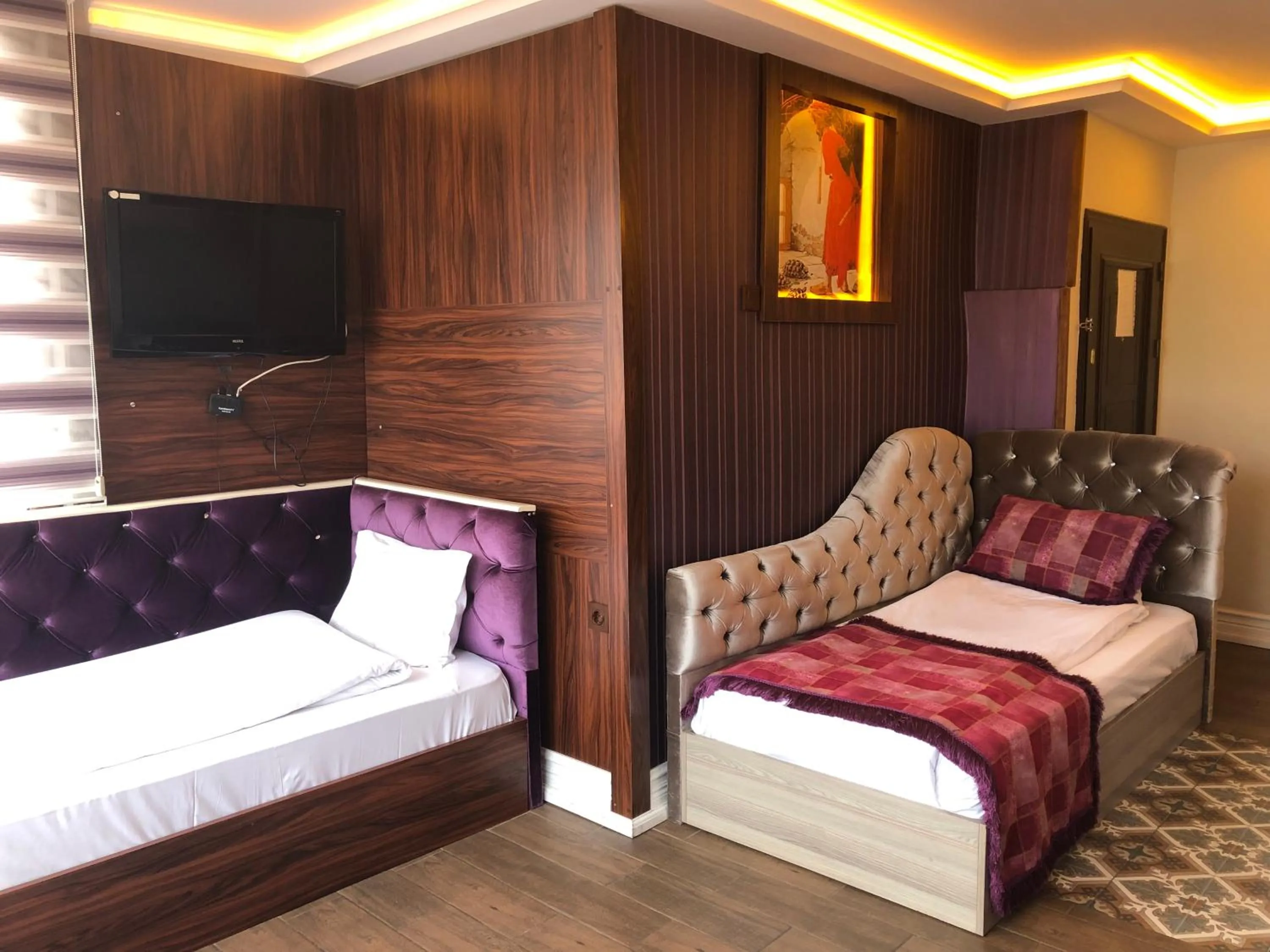 Living room, Bed in Rose Mansion by Otantik Suites