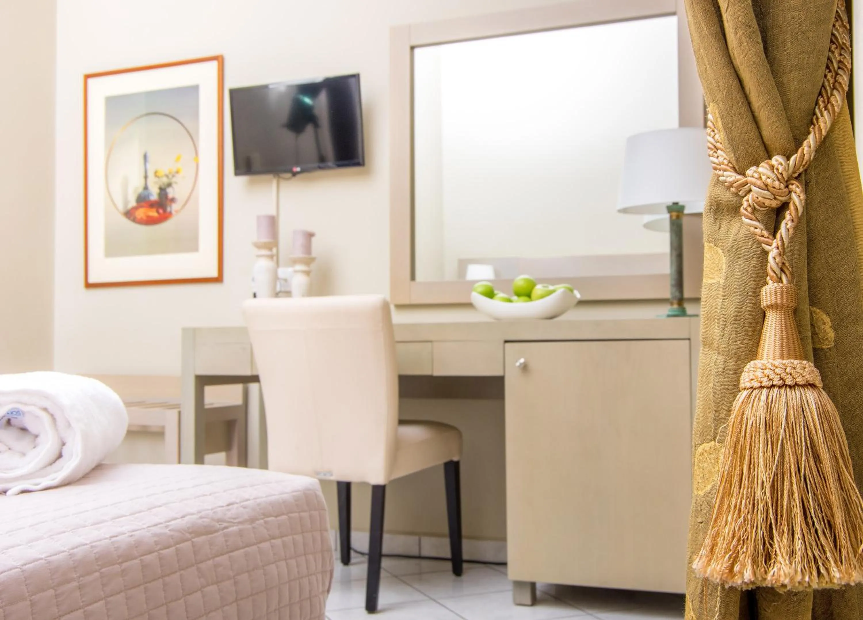 Seating area in Diogenis Hotel