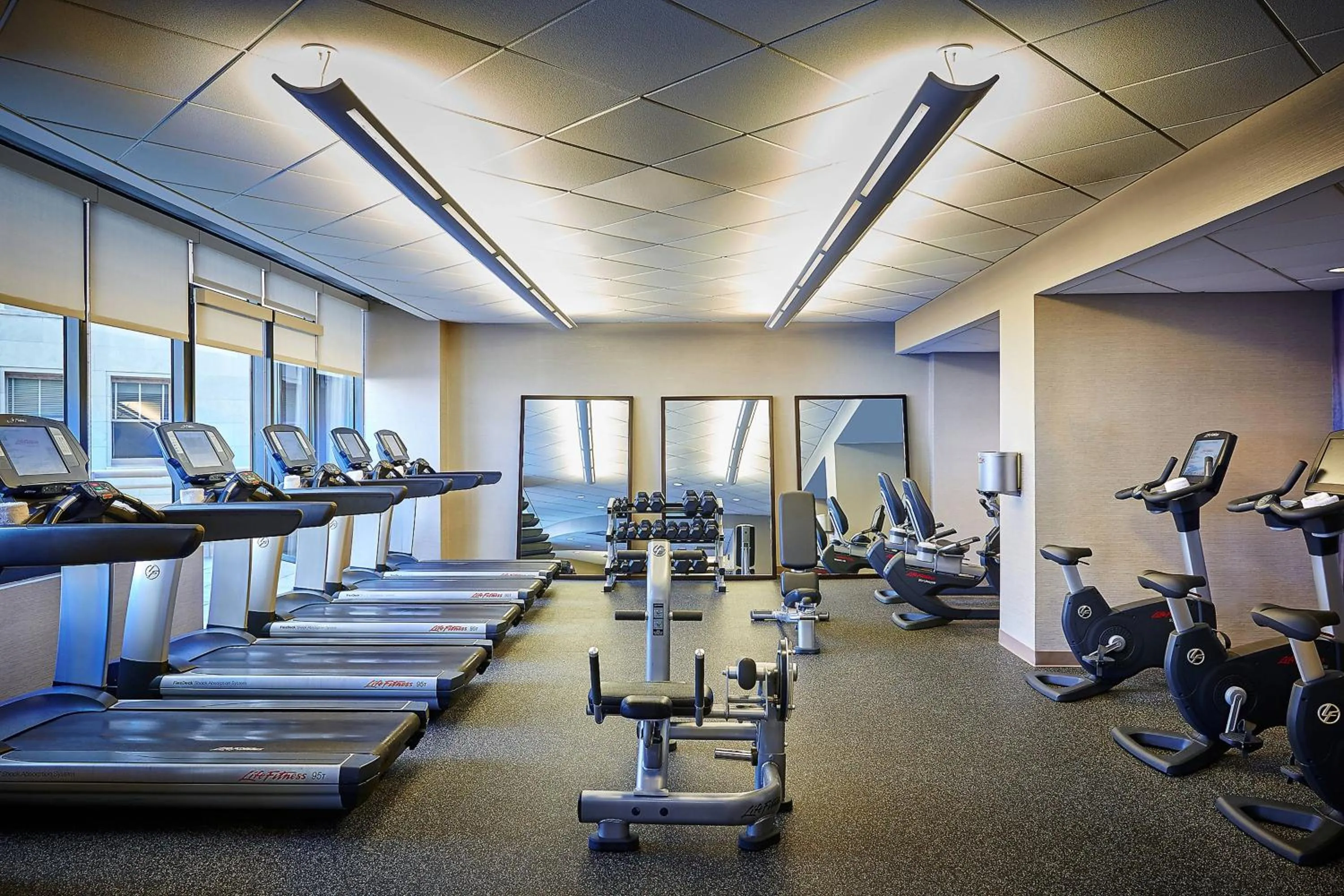 Fitness centre/facilities in JW Marriott New Orleans