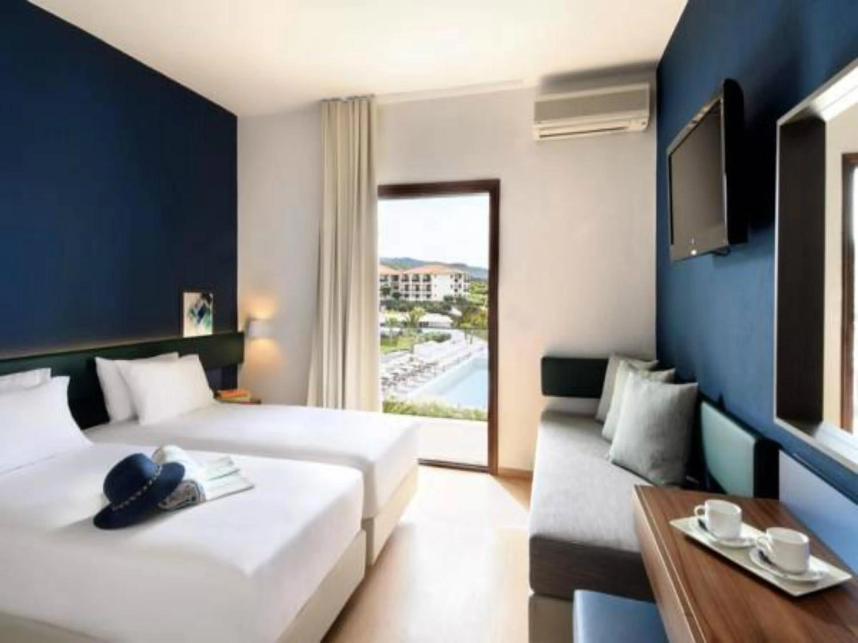 Photo of the whole room, Bed in Akrathos Beach Hotel