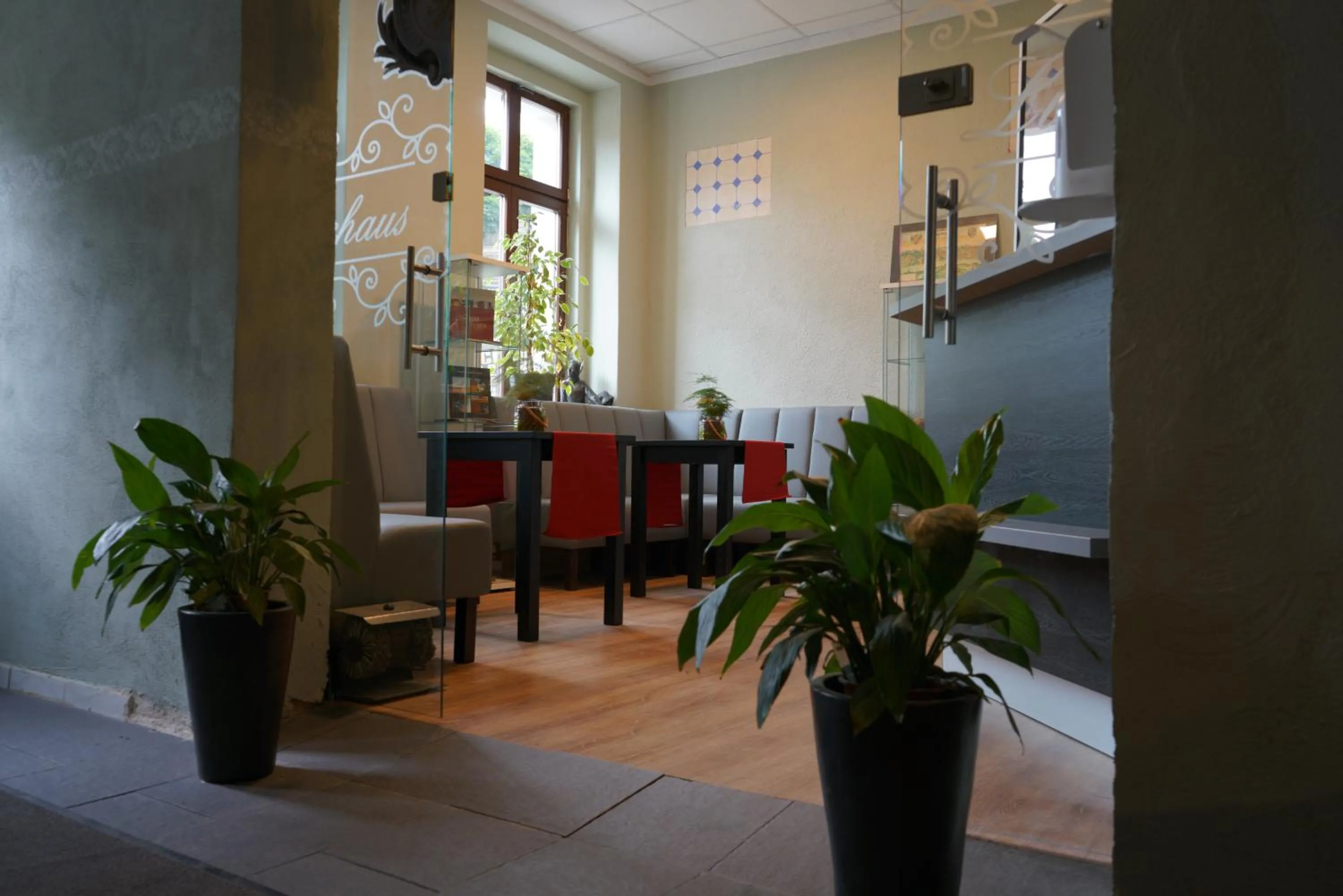 Lobby or reception in Gästehaus Lisakowski Pension am Brautwiesenpark