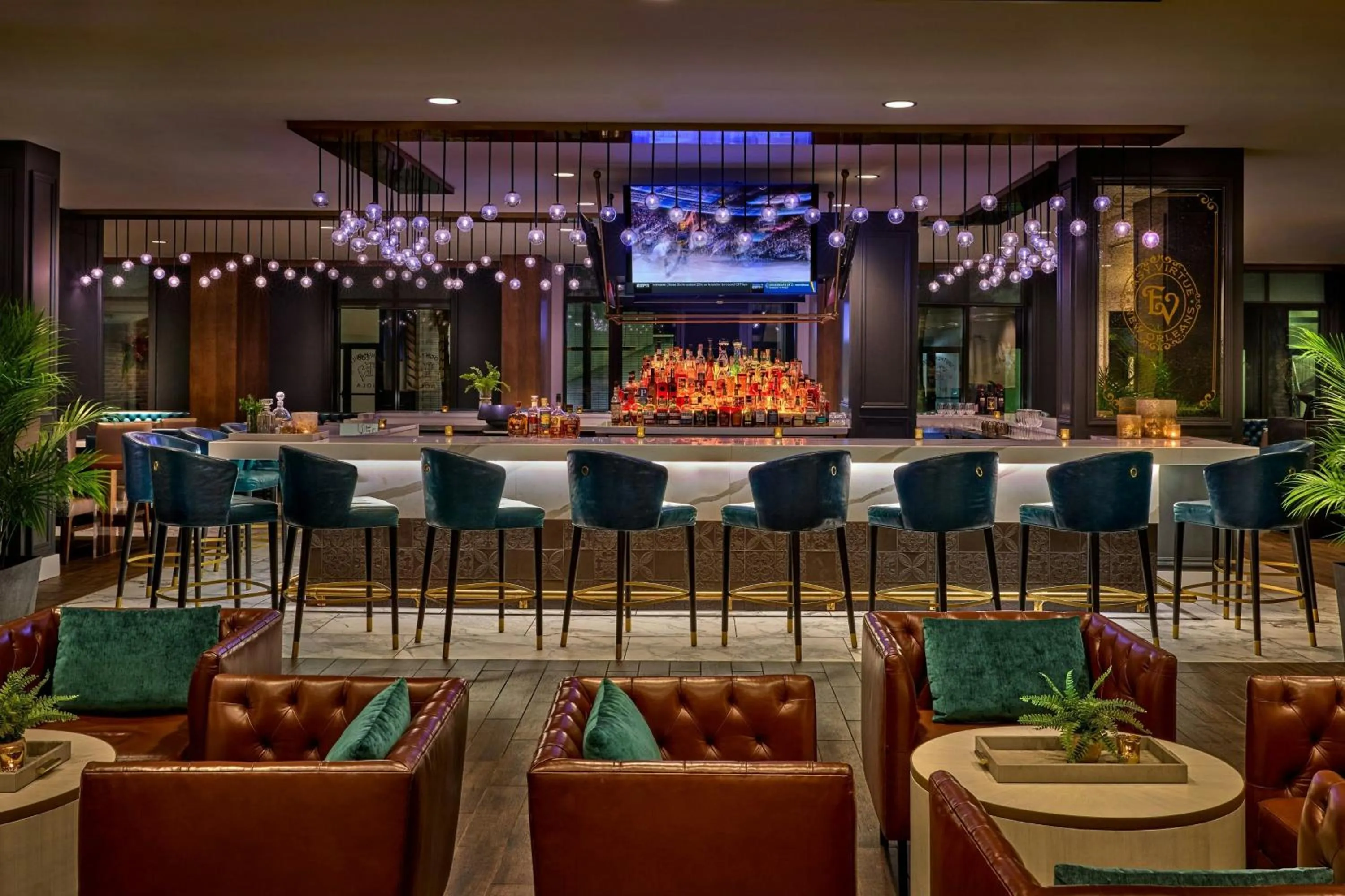 Lobby or reception in New Orleans Marriott Warehouse Arts District