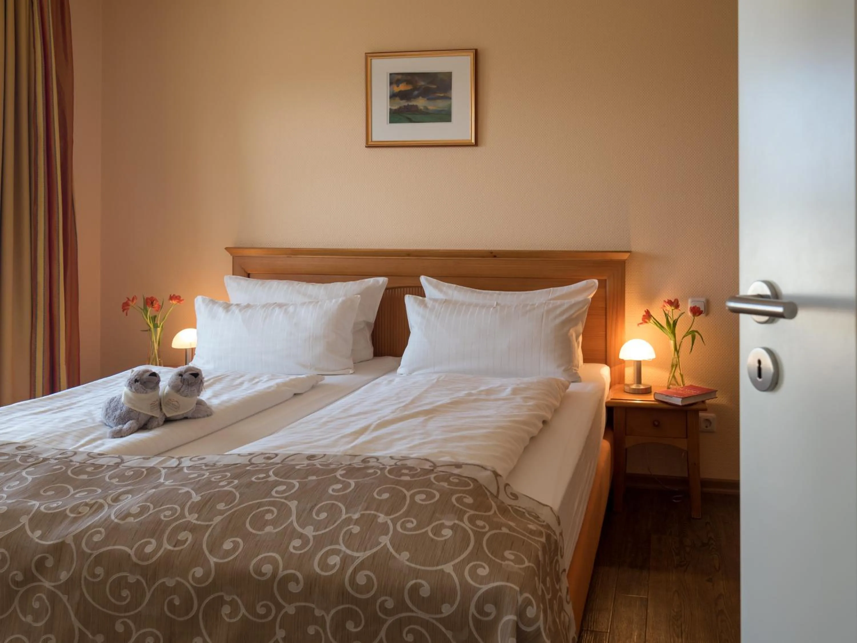 Bedroom, Bed in Spiekerooger Leidenschaft