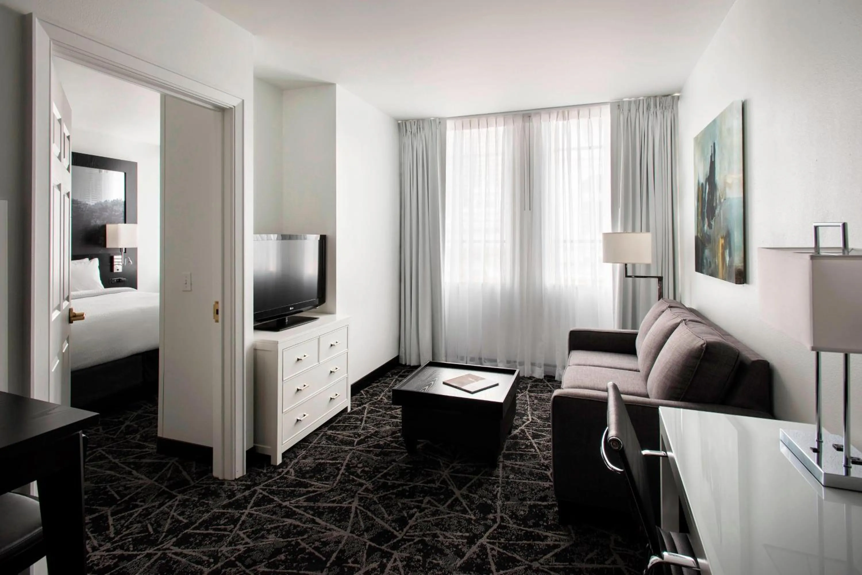Bedroom, Bed in Residence Inn by Marriott Philadelphia Center City