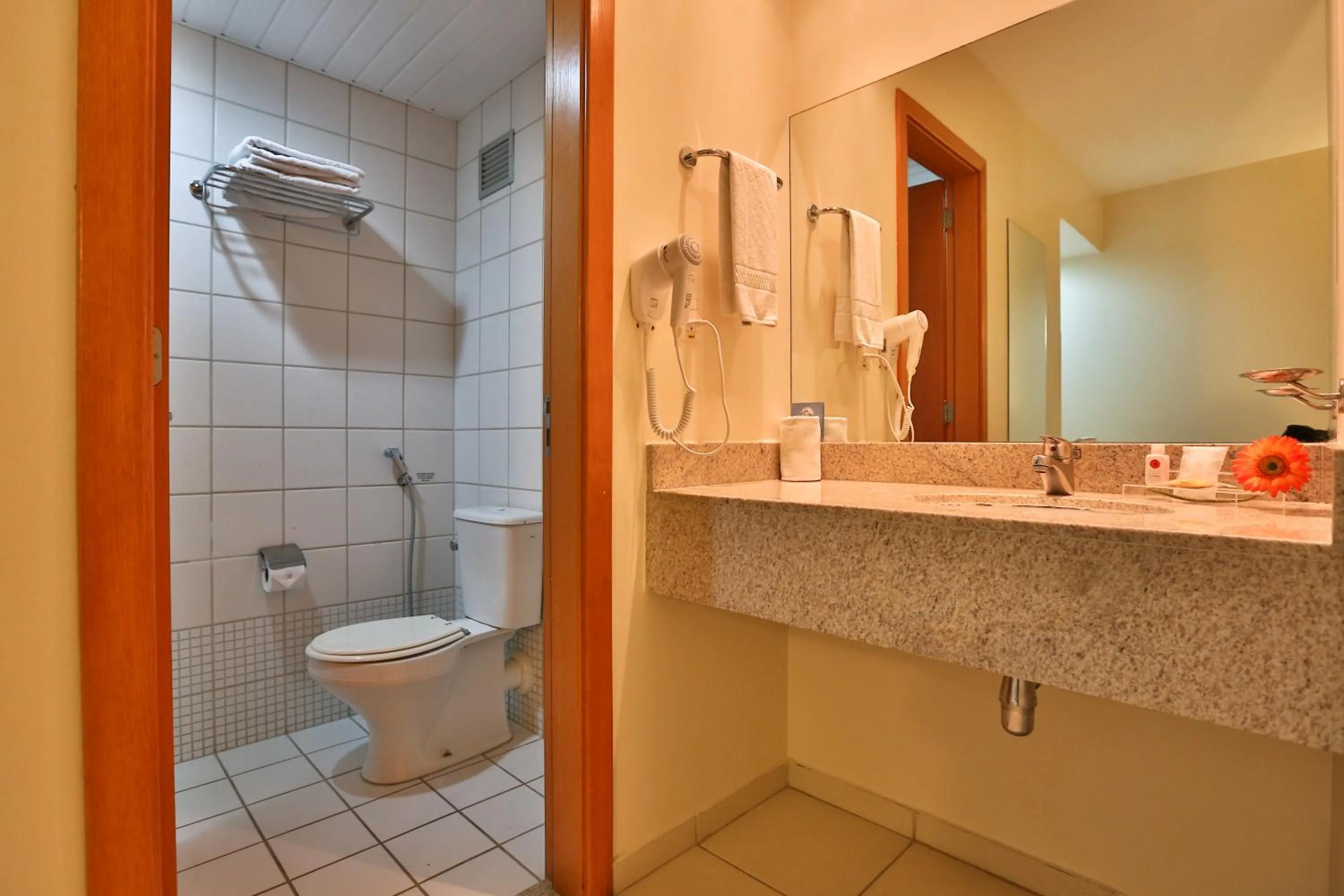 Bathroom in Comfort Hotel Goiânia