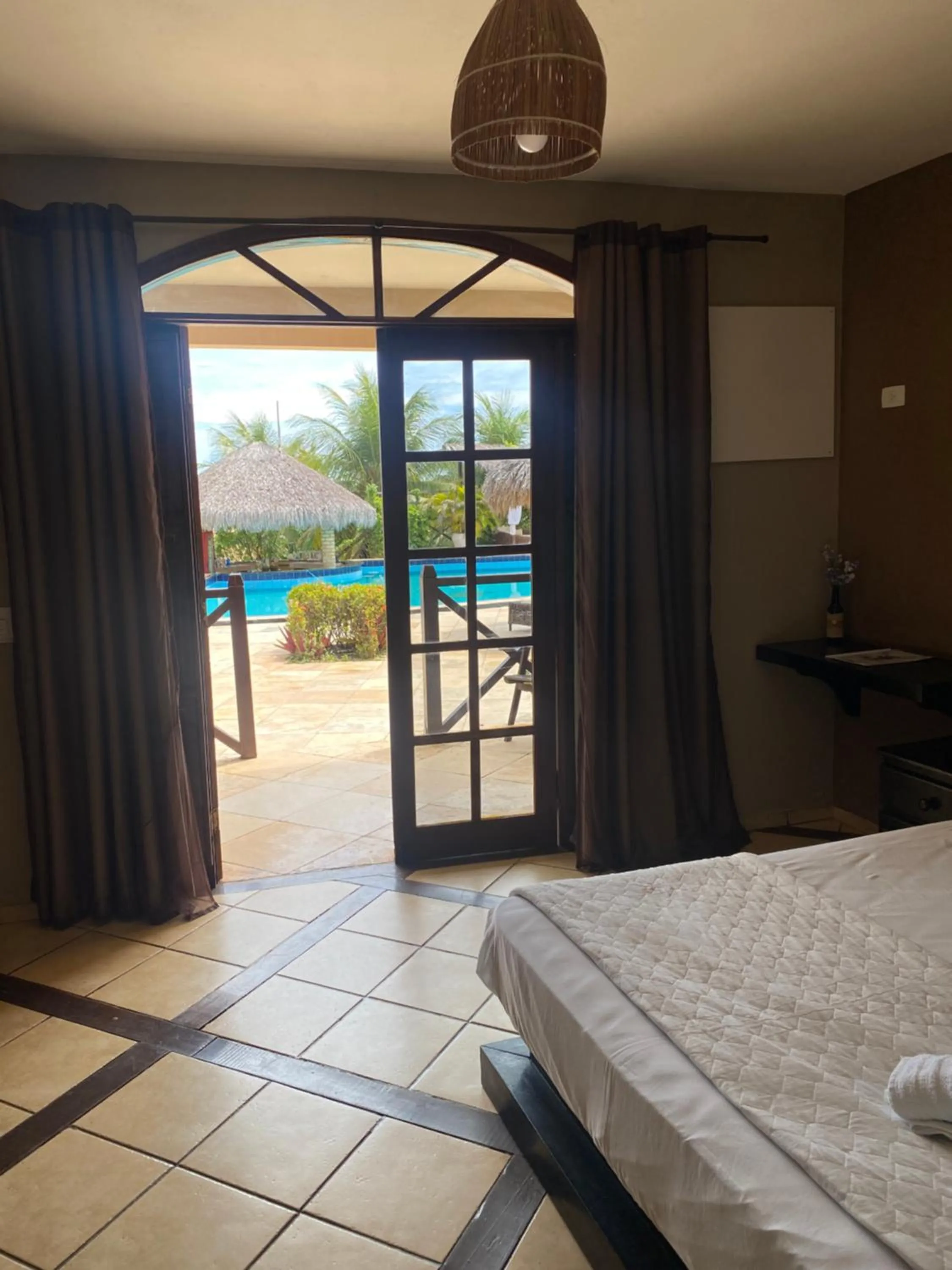 Bed in Pousada Aruana