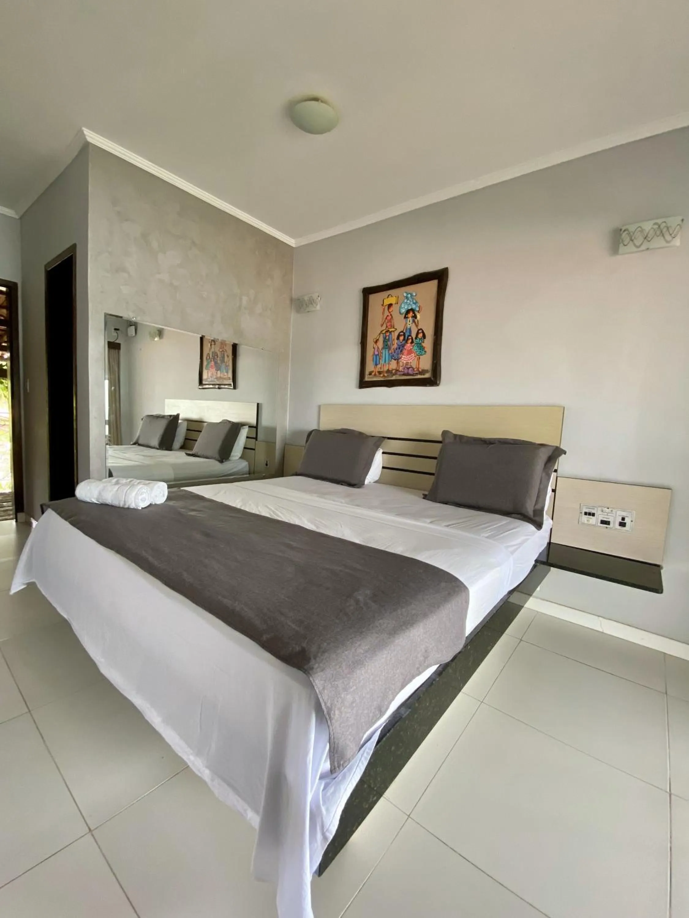 Bed in Pousada Marajoara - Pipa