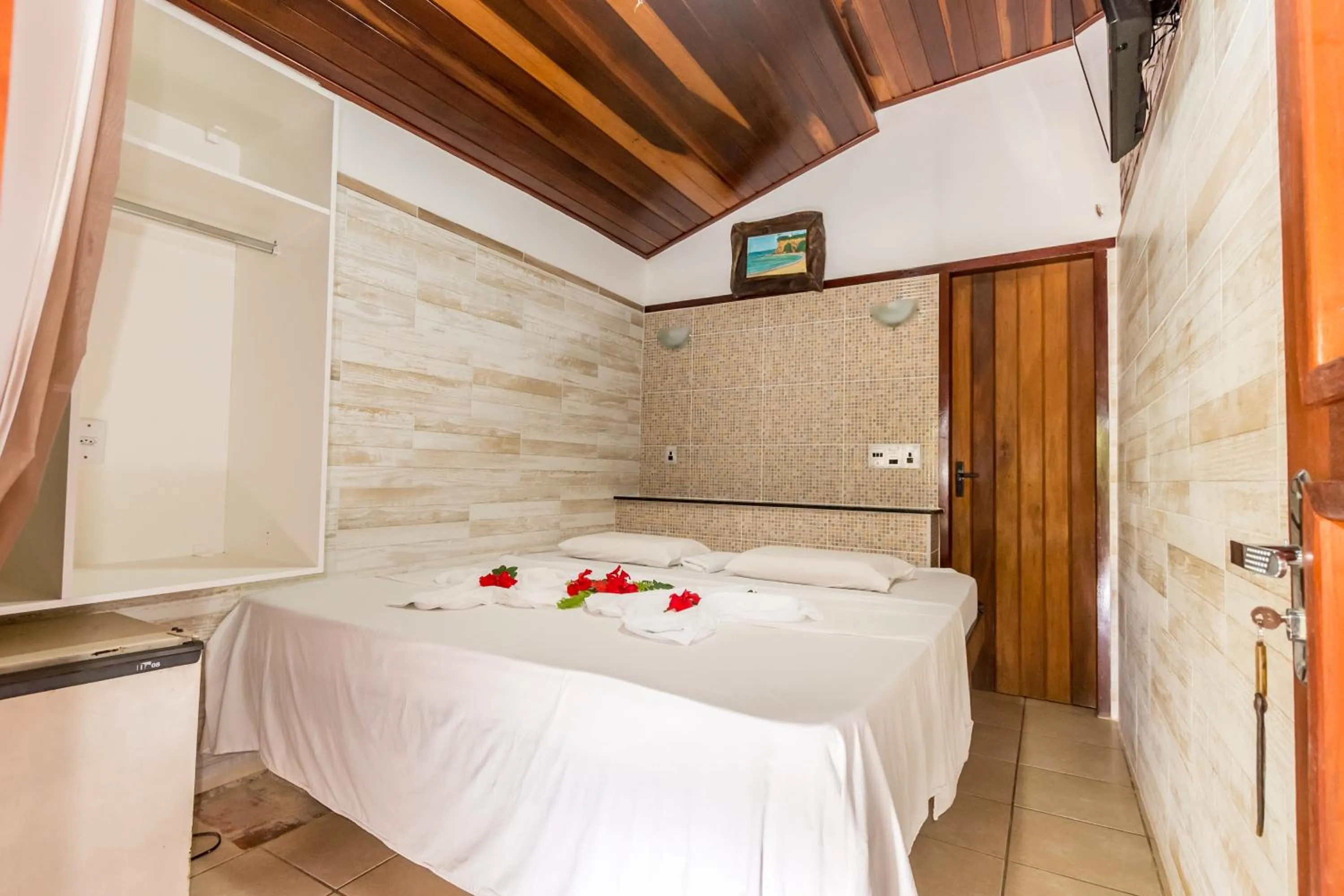 Photo of the whole room, Bed in Pousada Marajoara - Pipa
