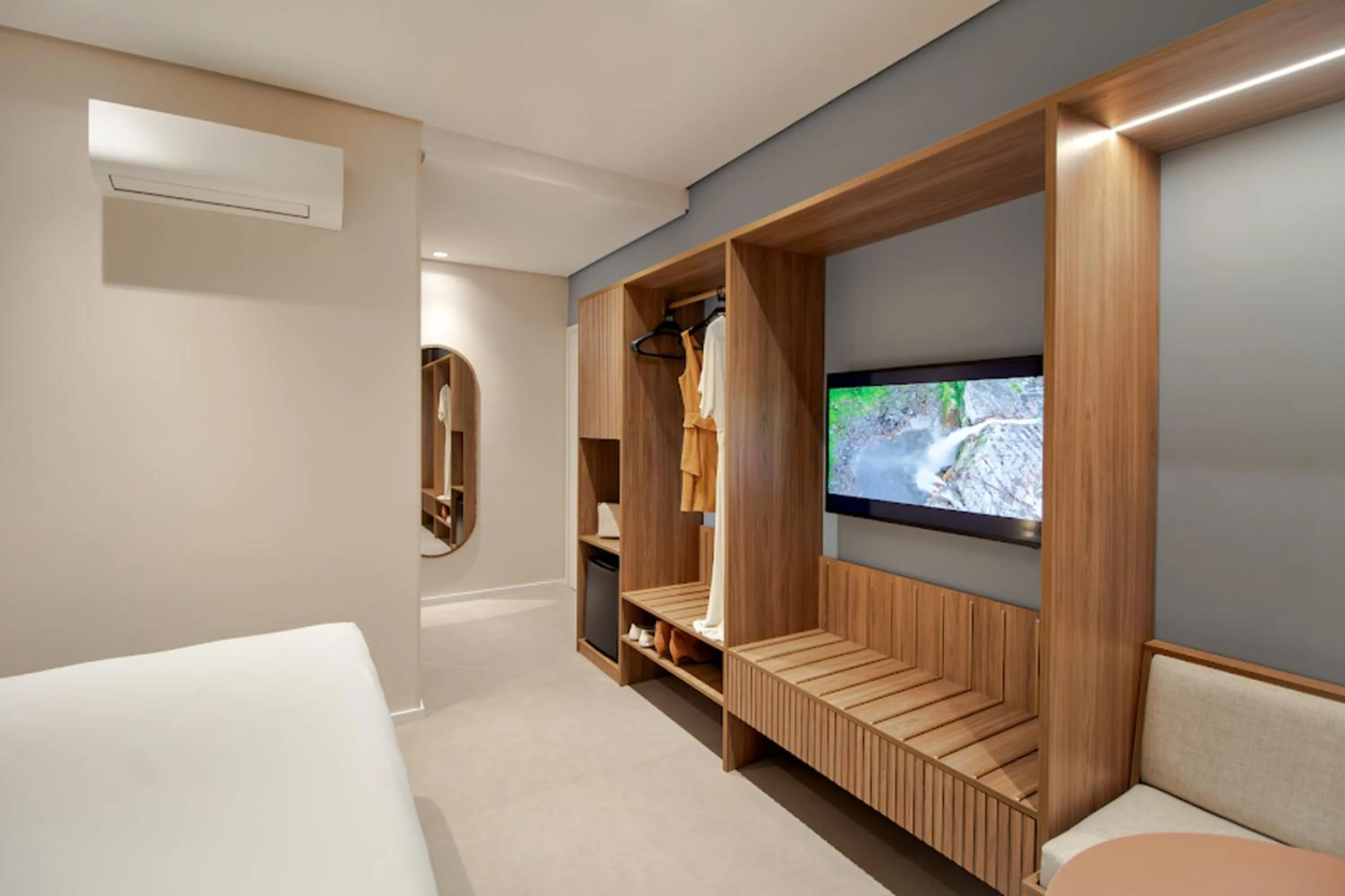 Toilet, Bed in Intercity Florianopolis