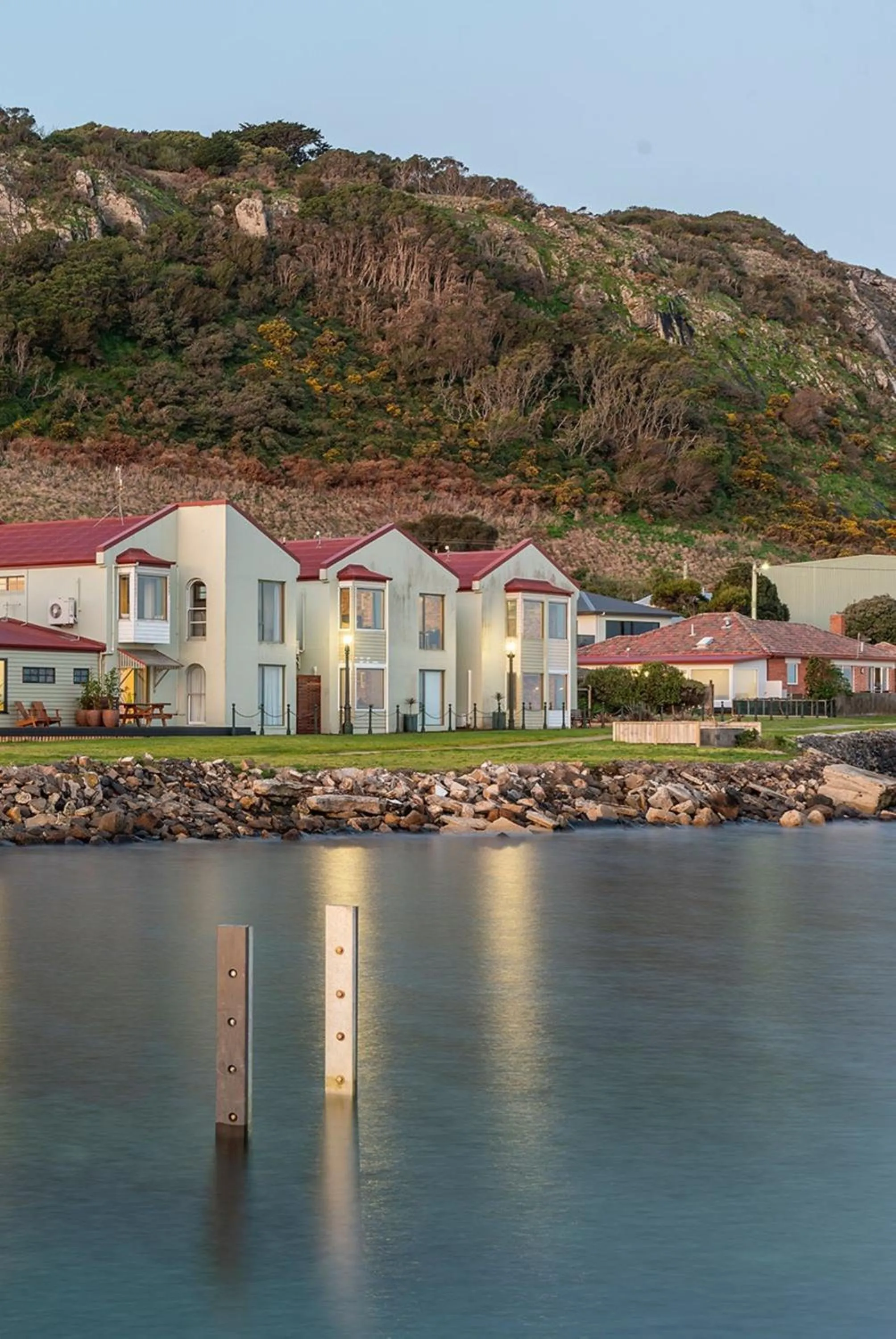 Property building in Stanley Village Waterfront Accommodation