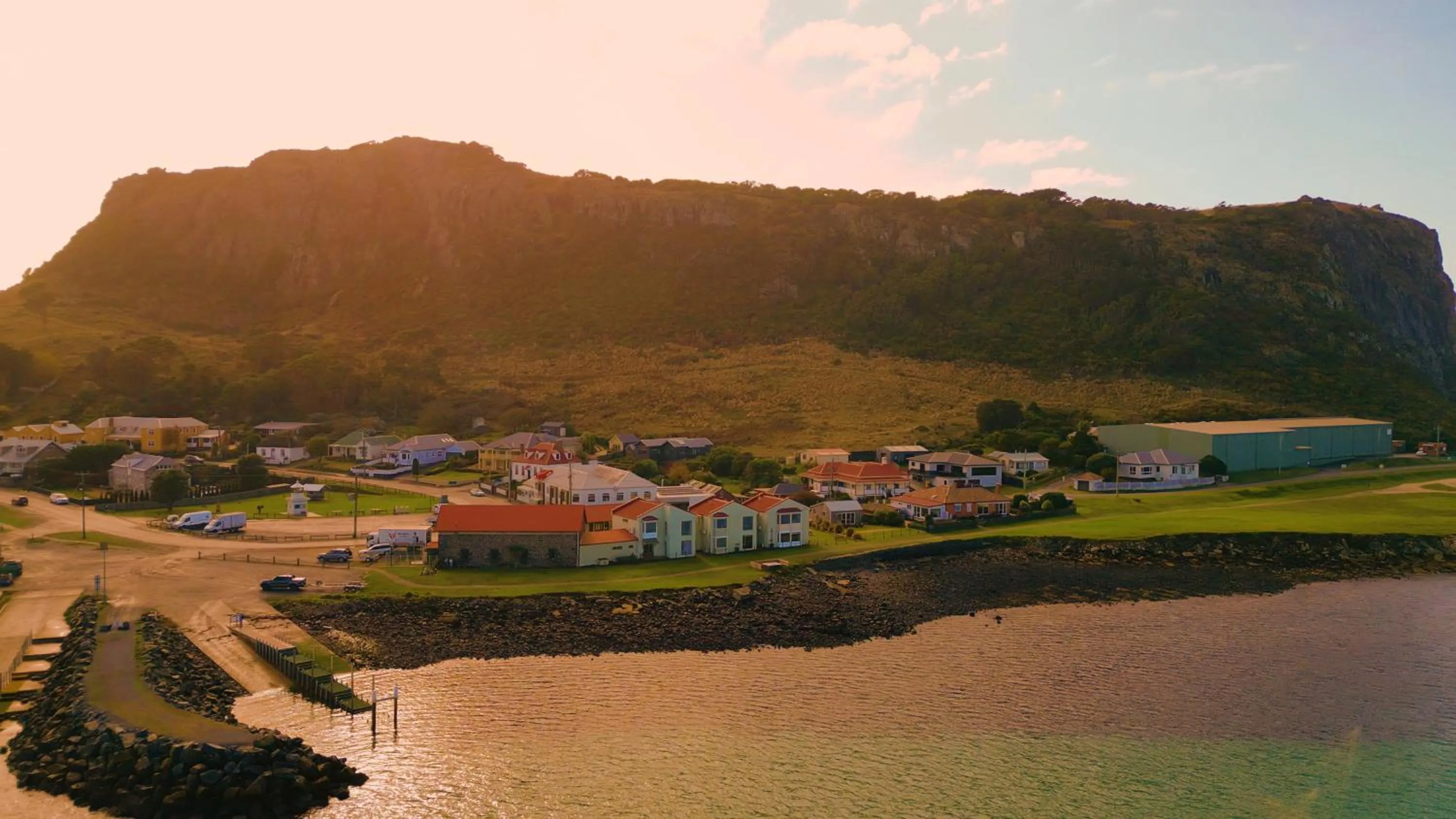Property building in Stanley Village Waterfront Accommodation