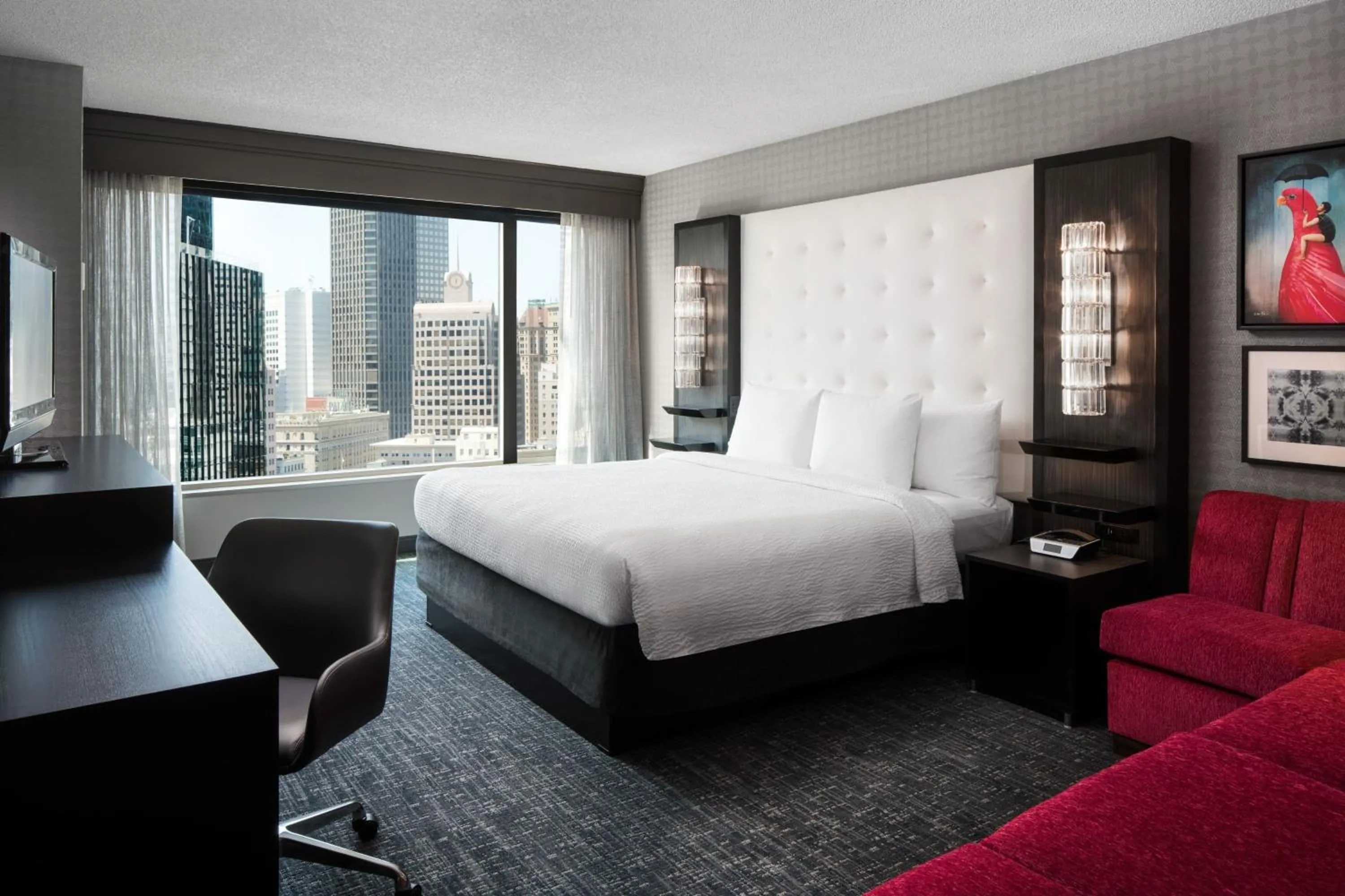 Photo of the whole room, Bed in The Clancy, Autograph Collection