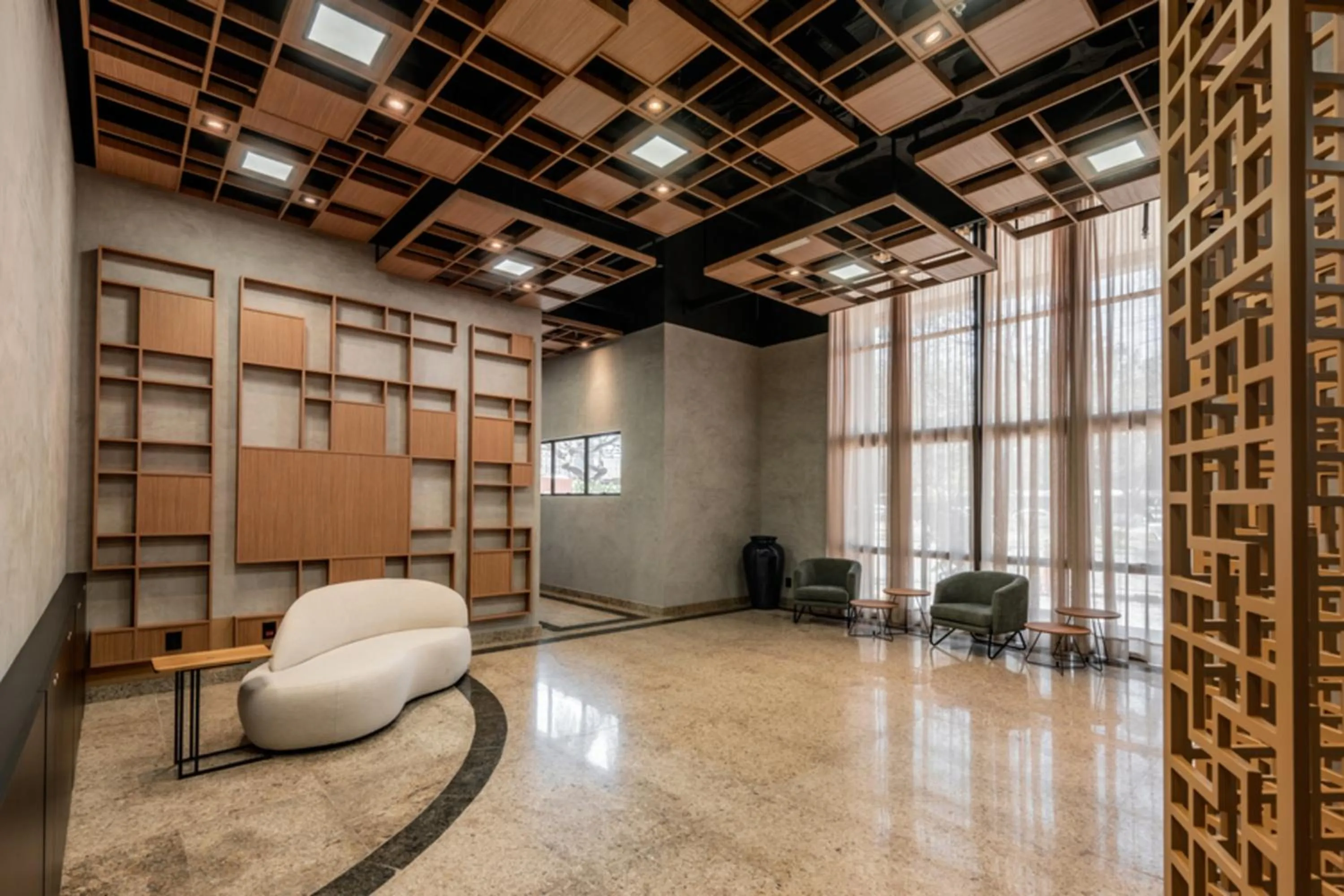 Communal lounge/ TV room in Intercity Porto Alegre Praia de Belas