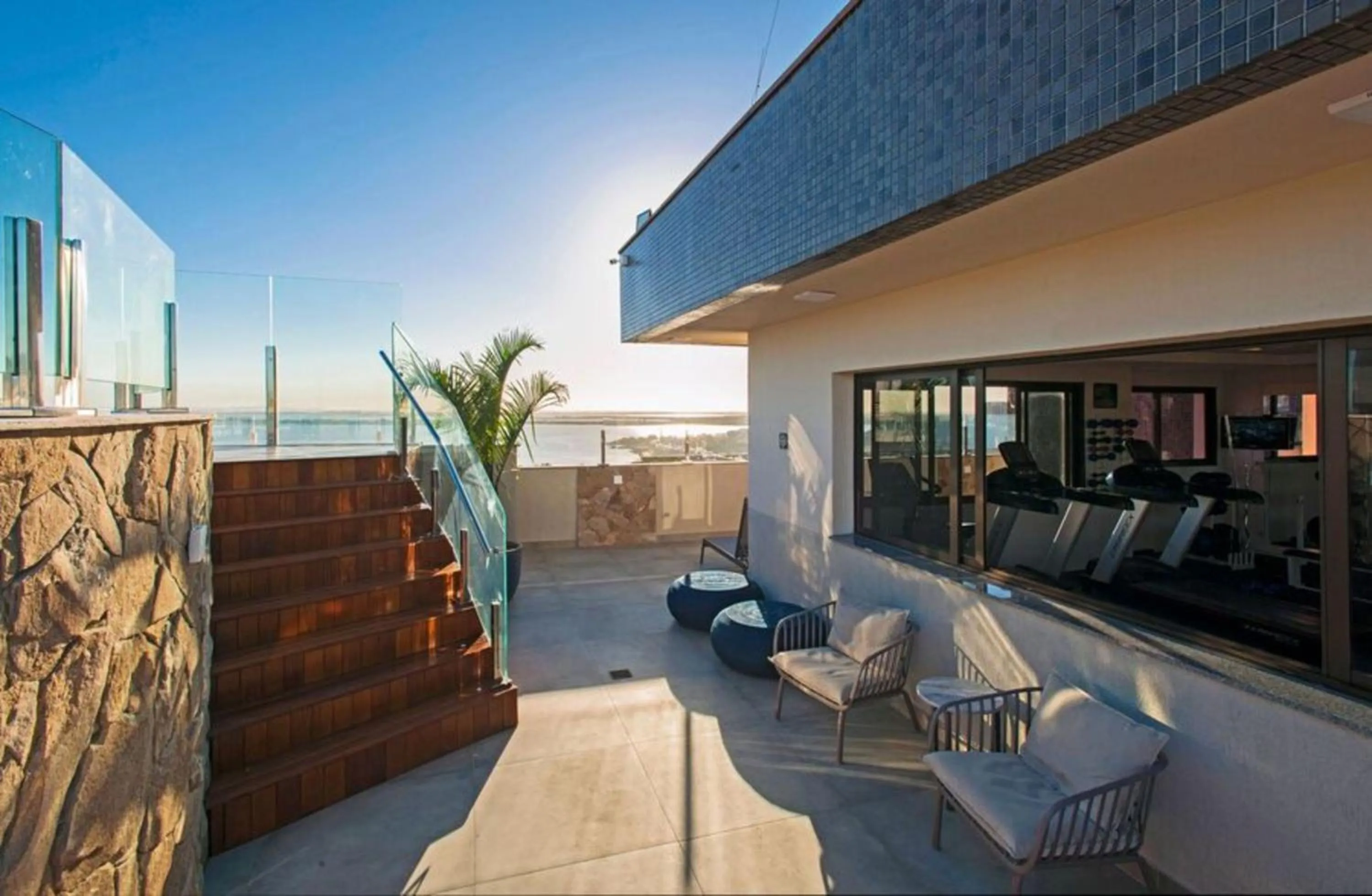 Balcony/Terrace in Intercity Porto Alegre Praia de Belas