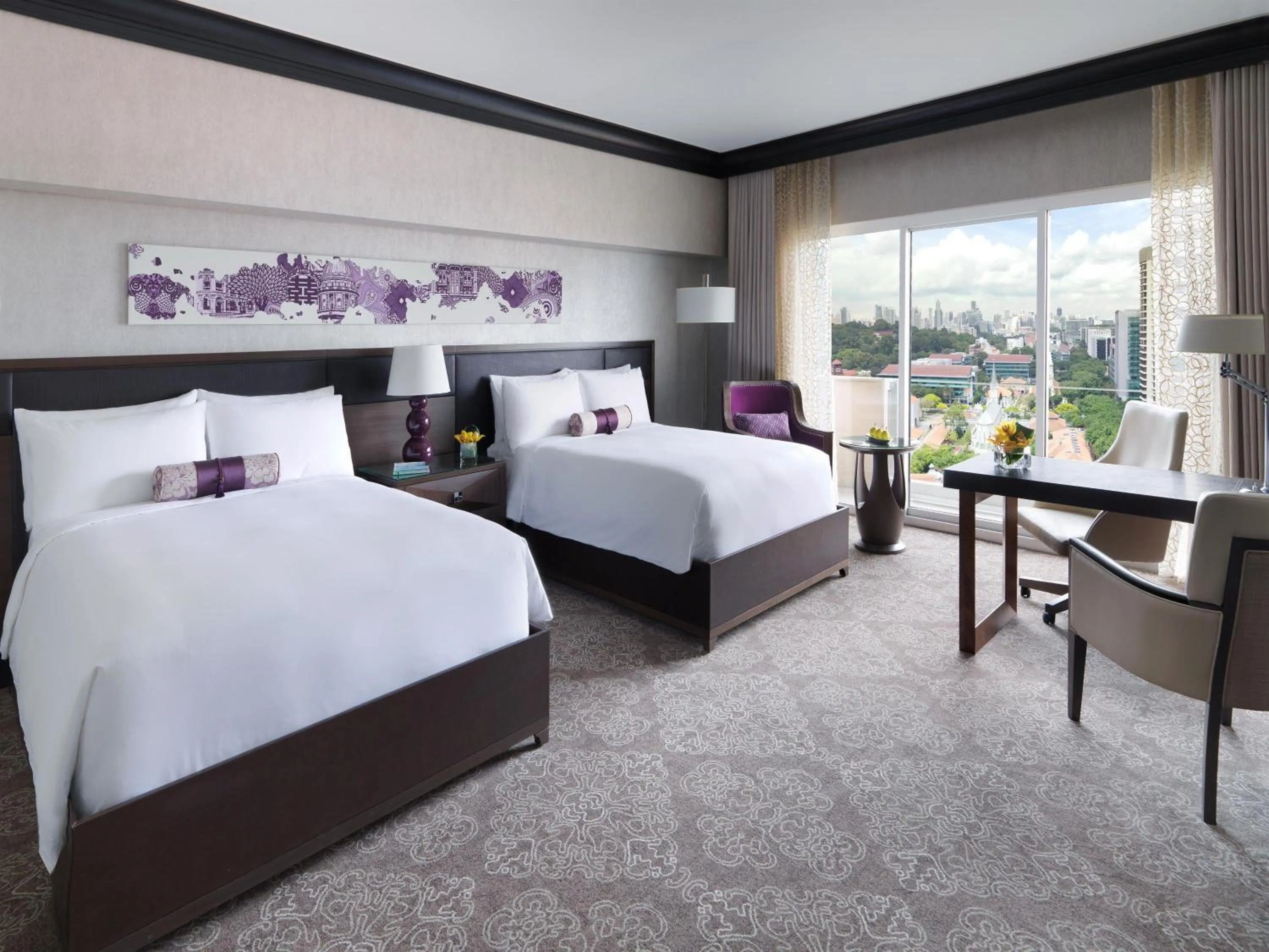 Bedroom, Bed in Fairmont Singapore