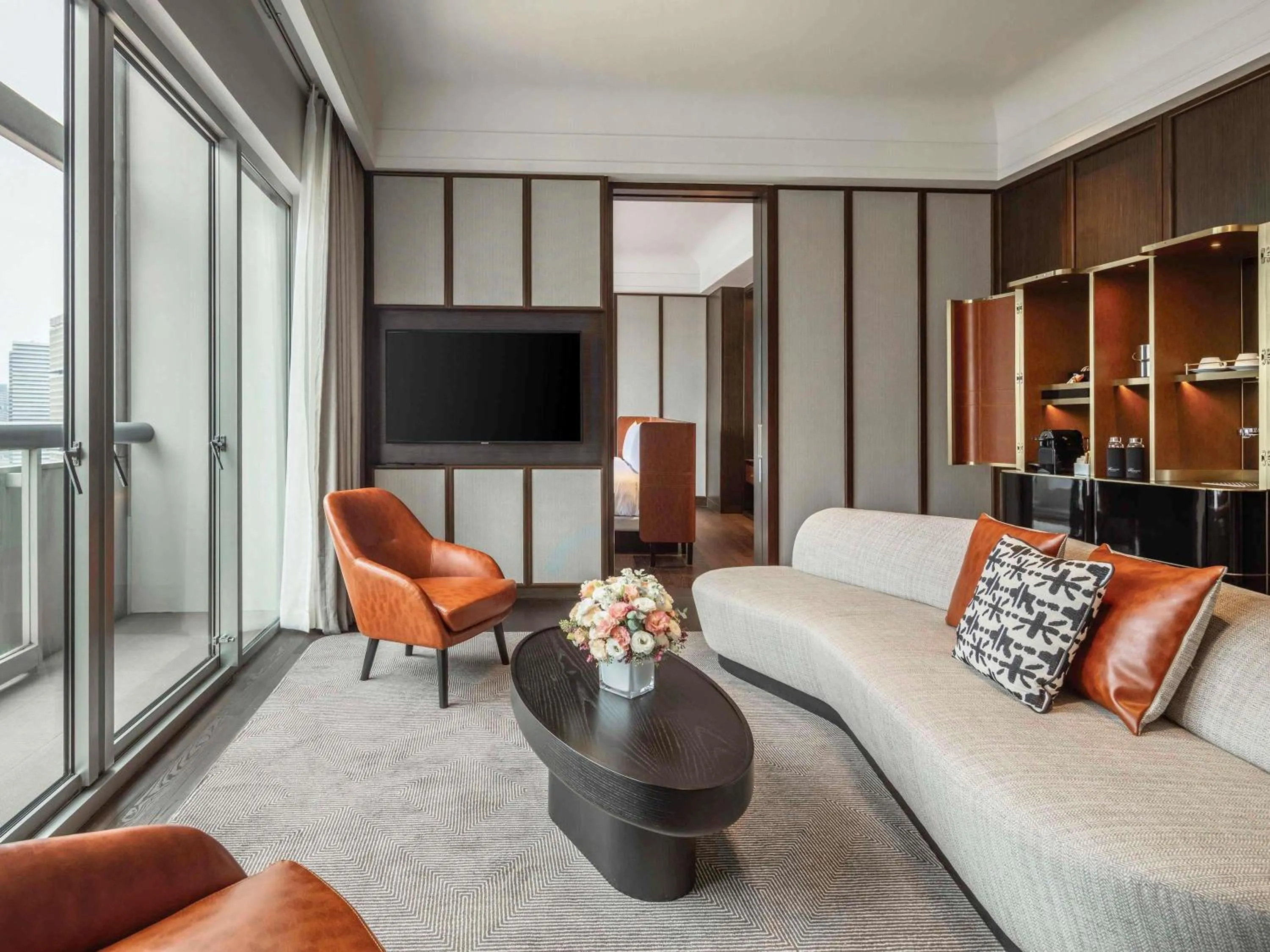 Bedroom in Fairmont Singapore