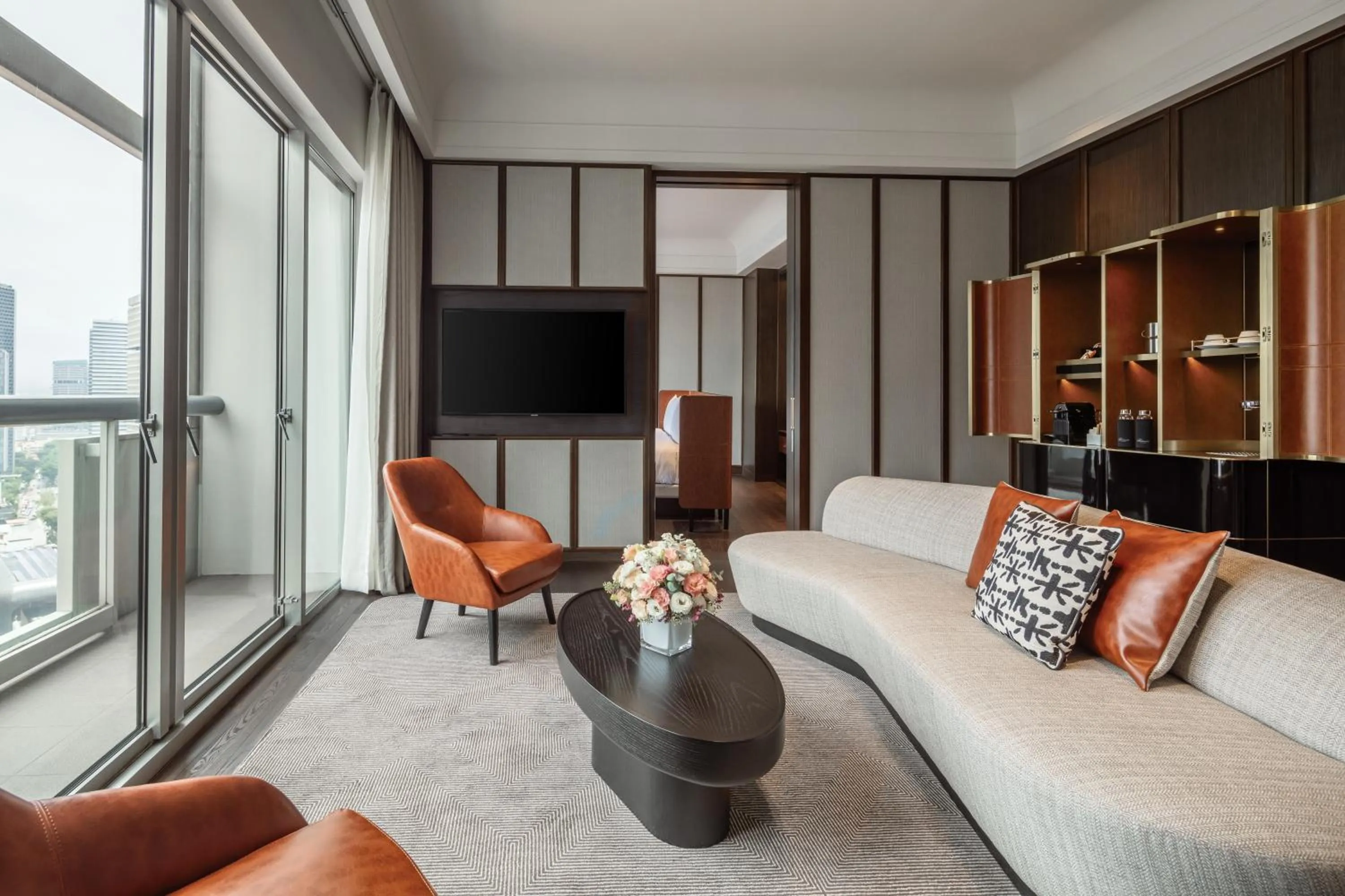 Living room in Fairmont Singapore